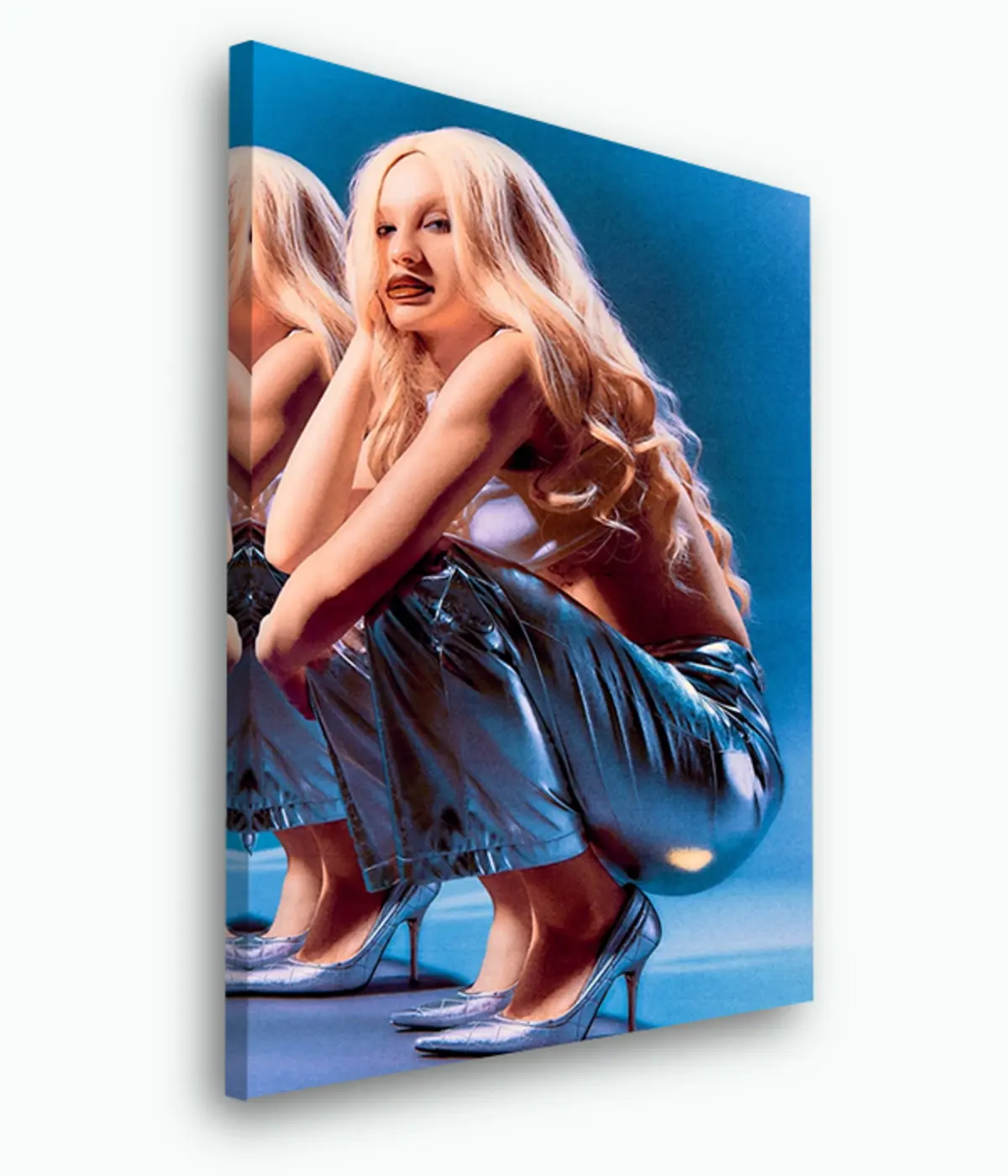 Wandbilder Schuhwerk, Schuh und Bein s33363