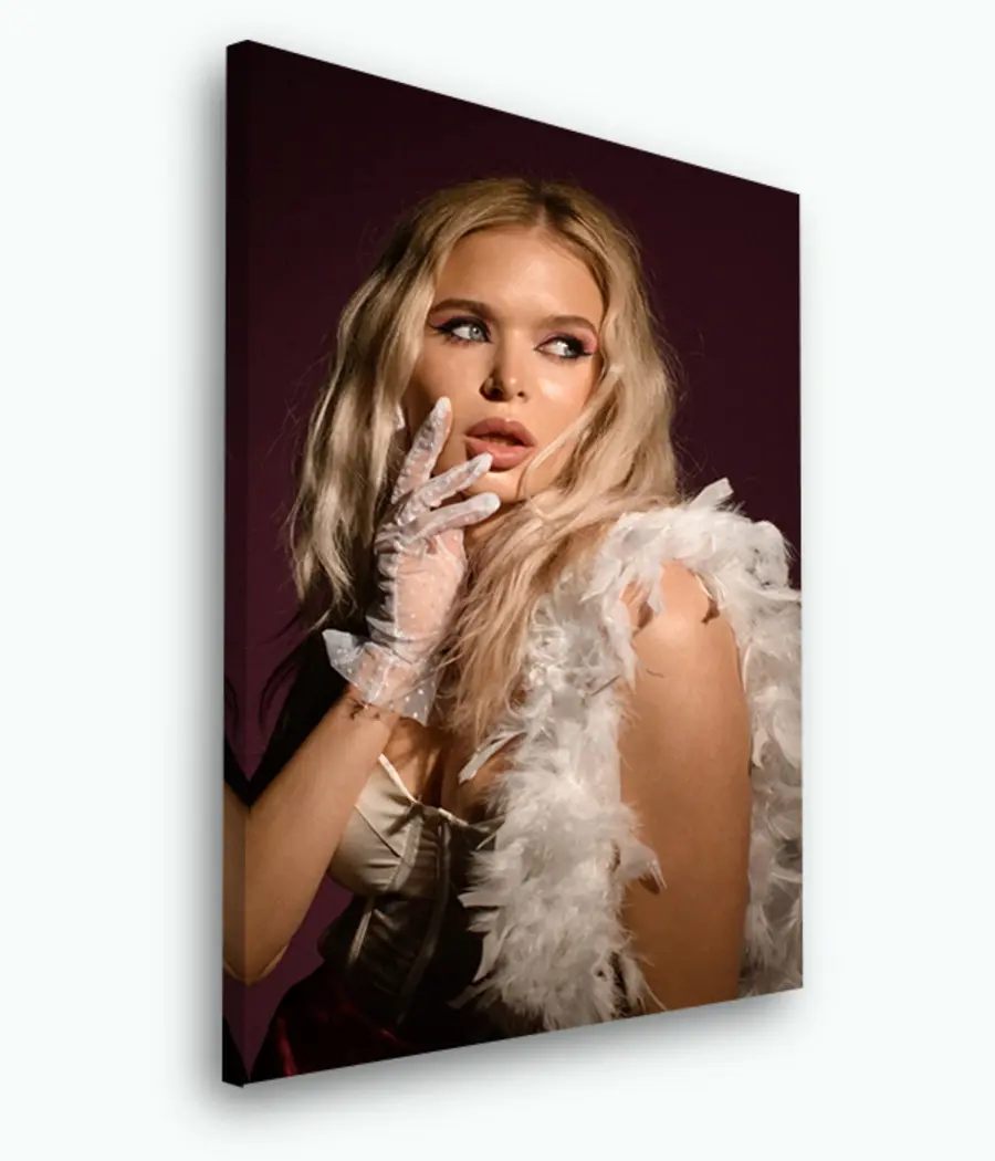 Wandbilder Haare, Lippenstift und Kleid s33384