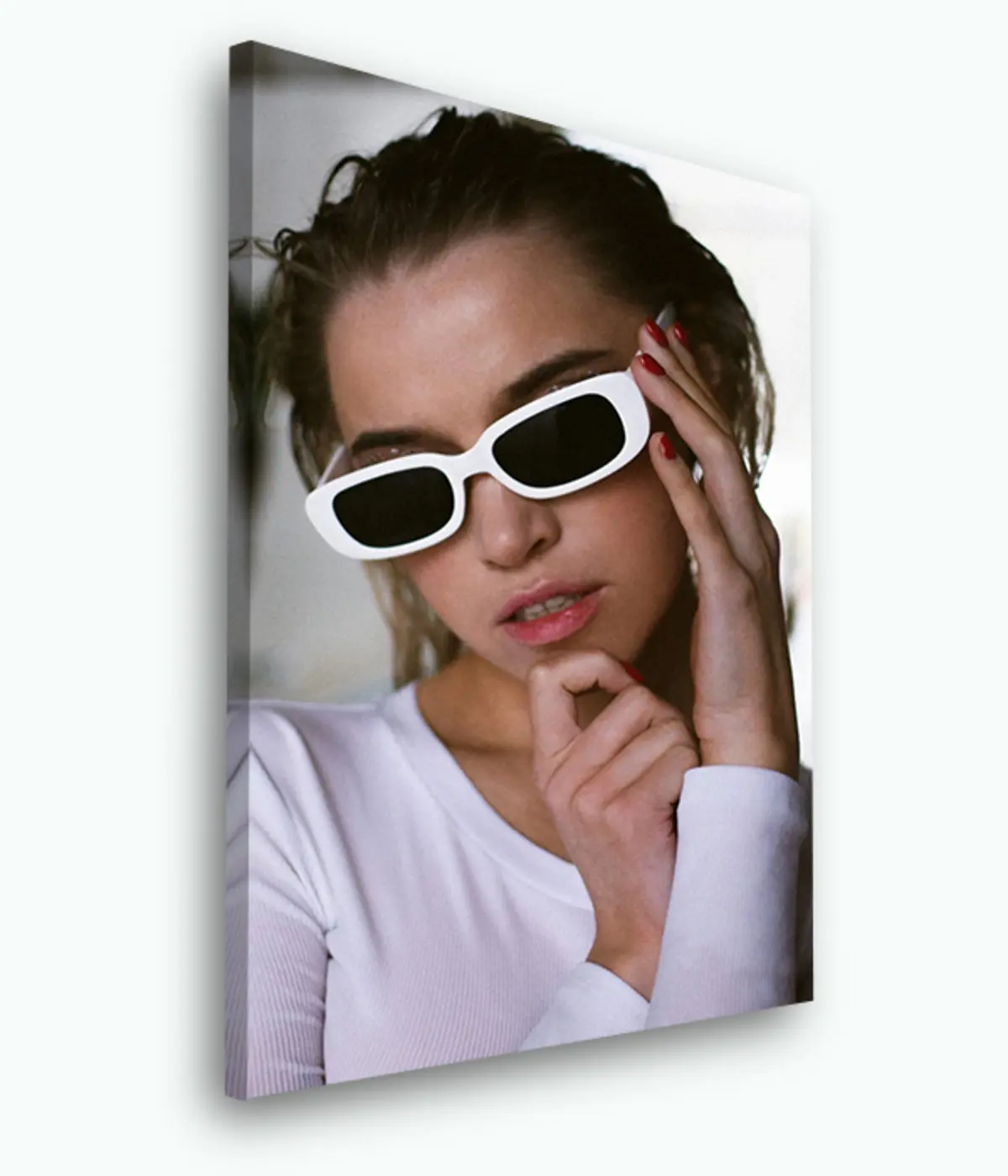 Wandbilder Brillen, Lippen- und Augenpflege s33388