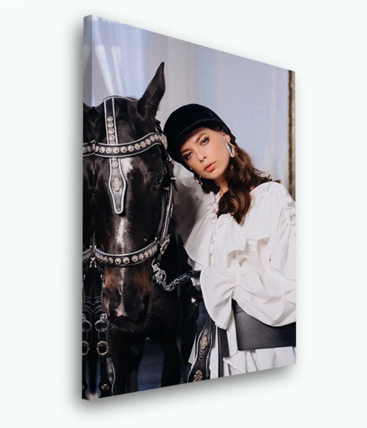 Wandbilder Pferd, Pflanze und Hülse s33405