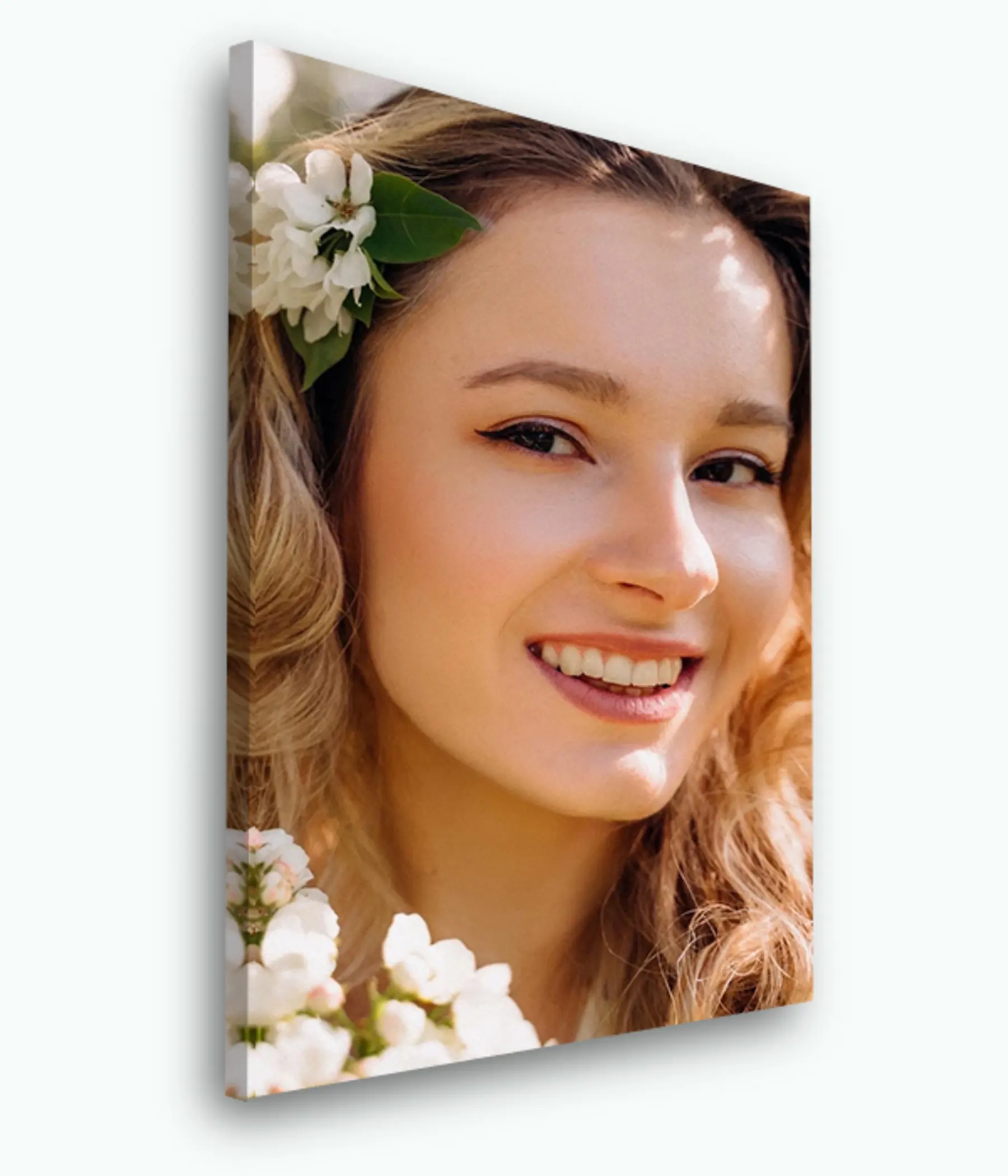 Wandbilder Gesicht, Haare und Lächeln s33426