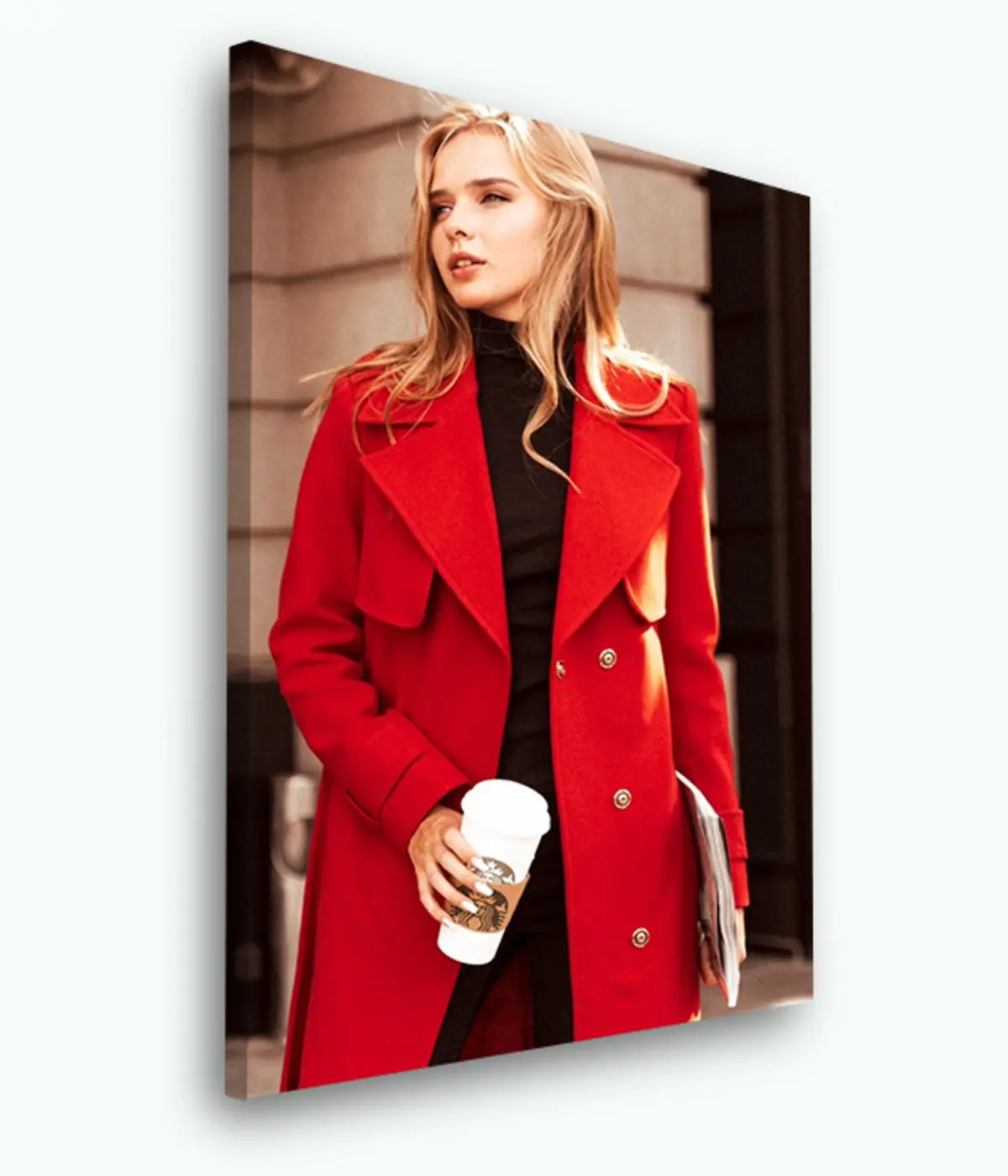 Wandbilder Gesicht, Pflanze und Oberbekleidung s33436