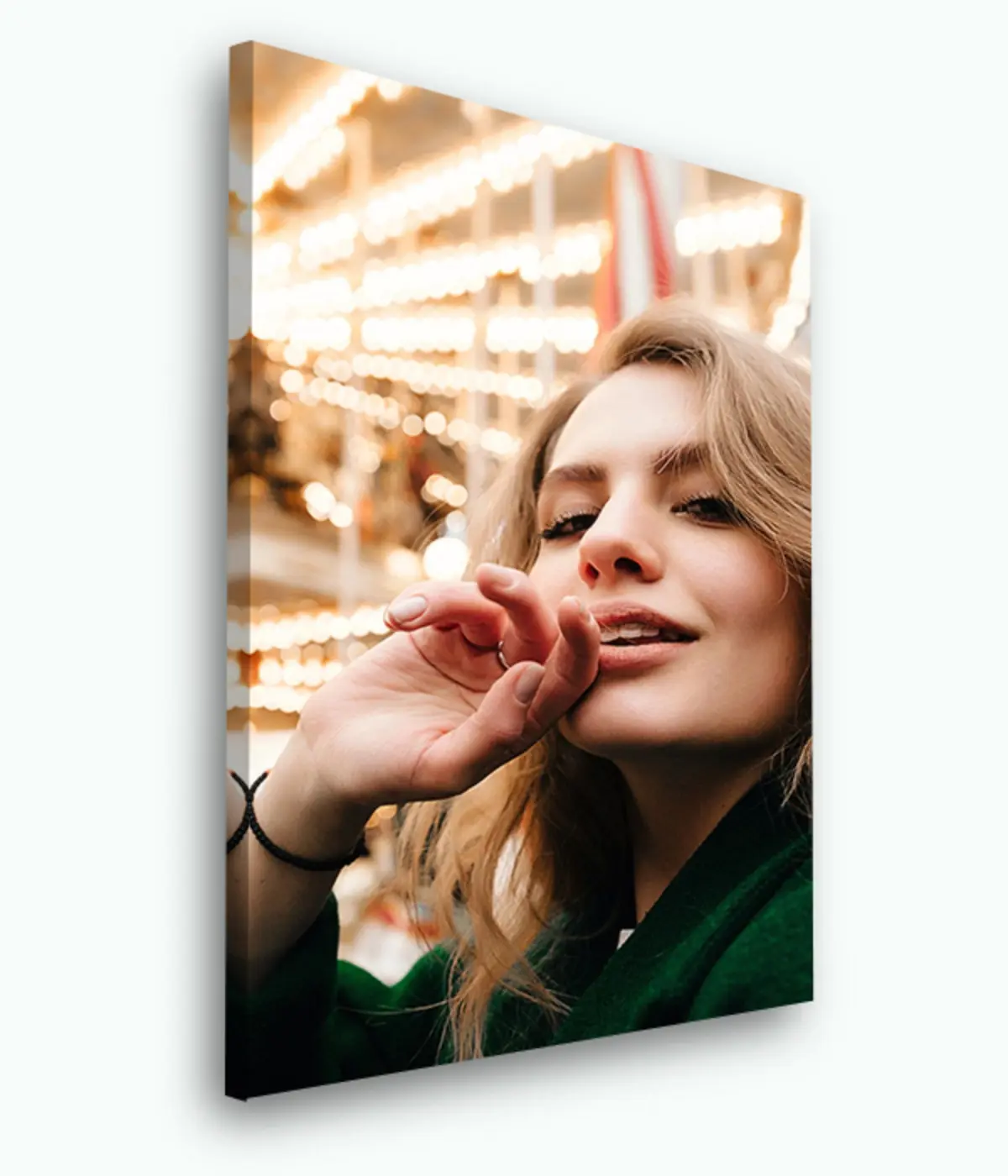 Wandbilder Foto, Orange und Lächeln s33439