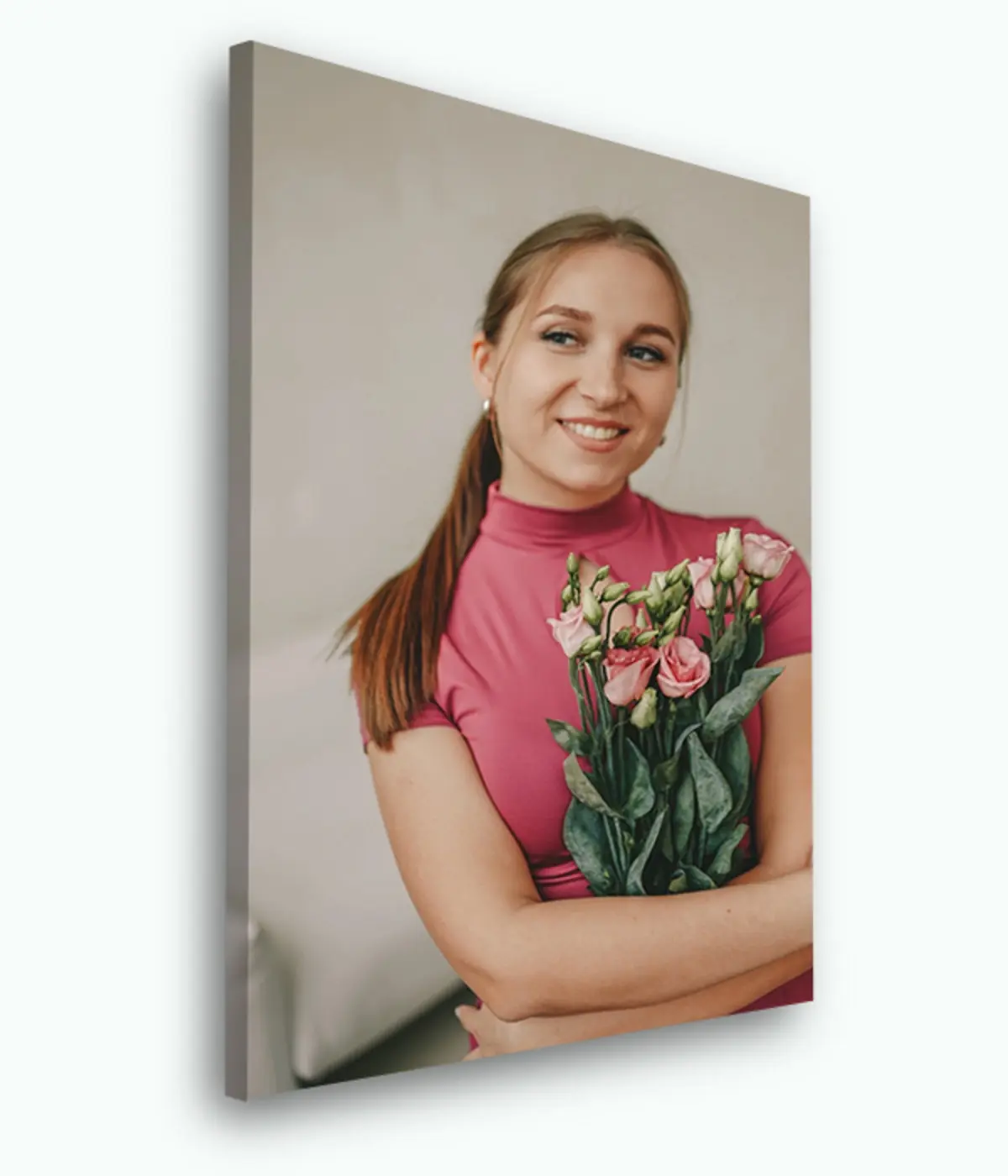 Wandbilder Lächeln, pflanzen und schultern s33447