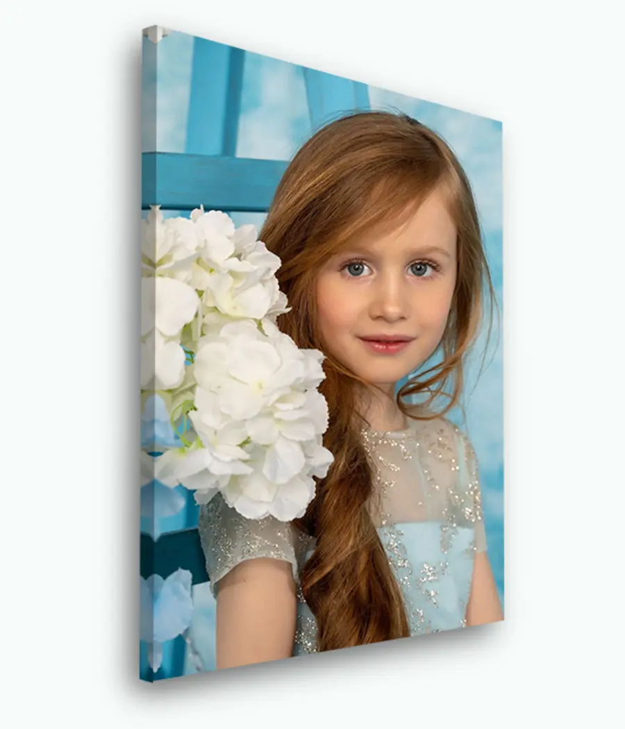 Wandbilder Gesicht, Haare und Blume s33455