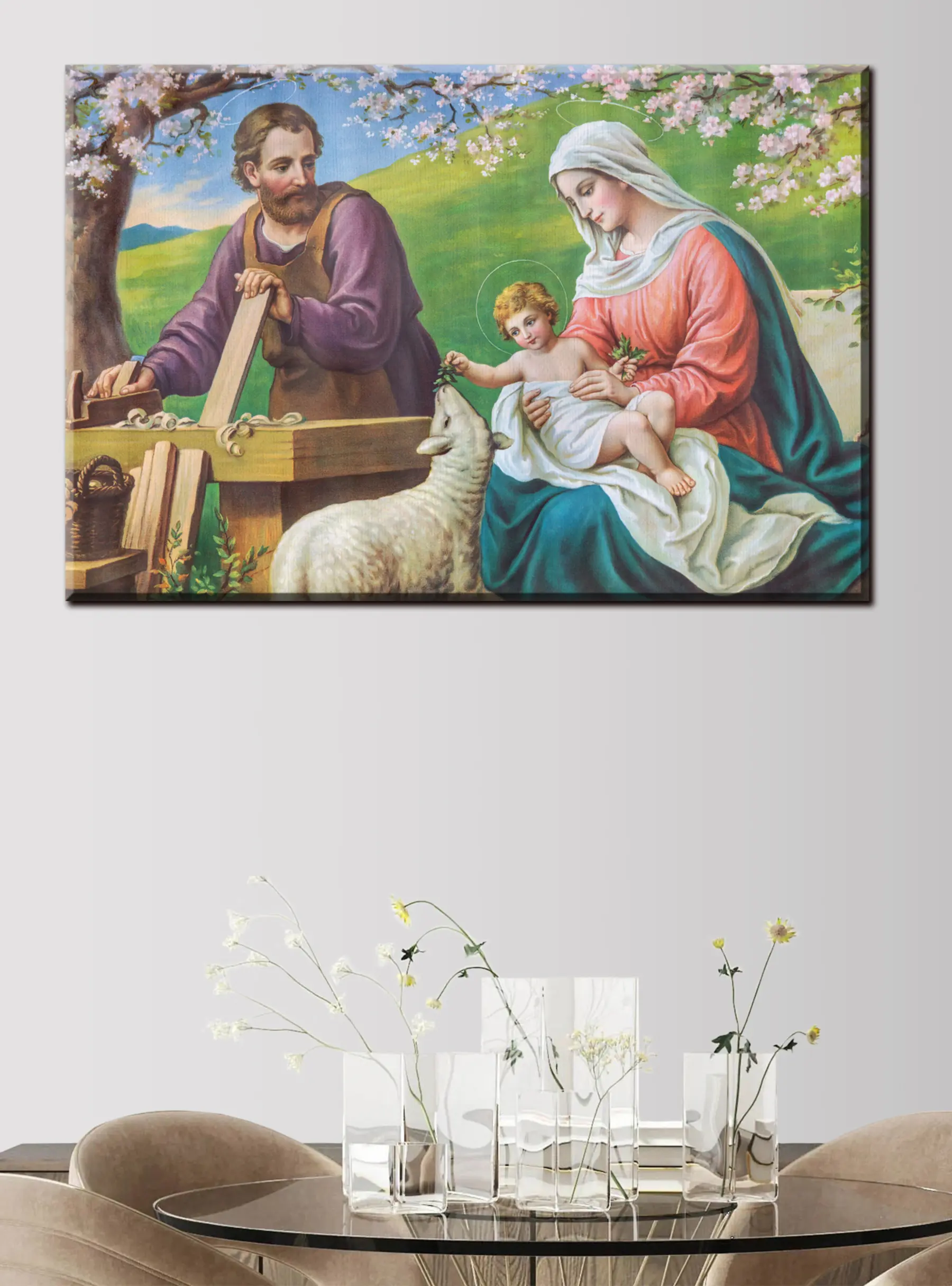 Wandbilder Pflanze, Mensch in der Natur und Weihnachtskrippe s33496