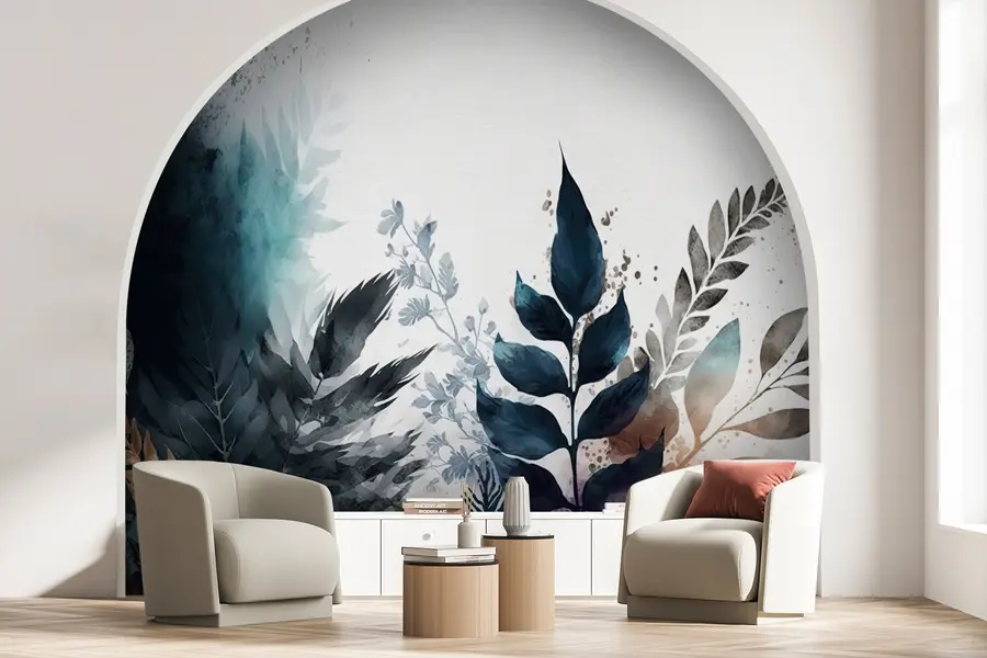 Fototapete Aquarellierte Blätter u75436