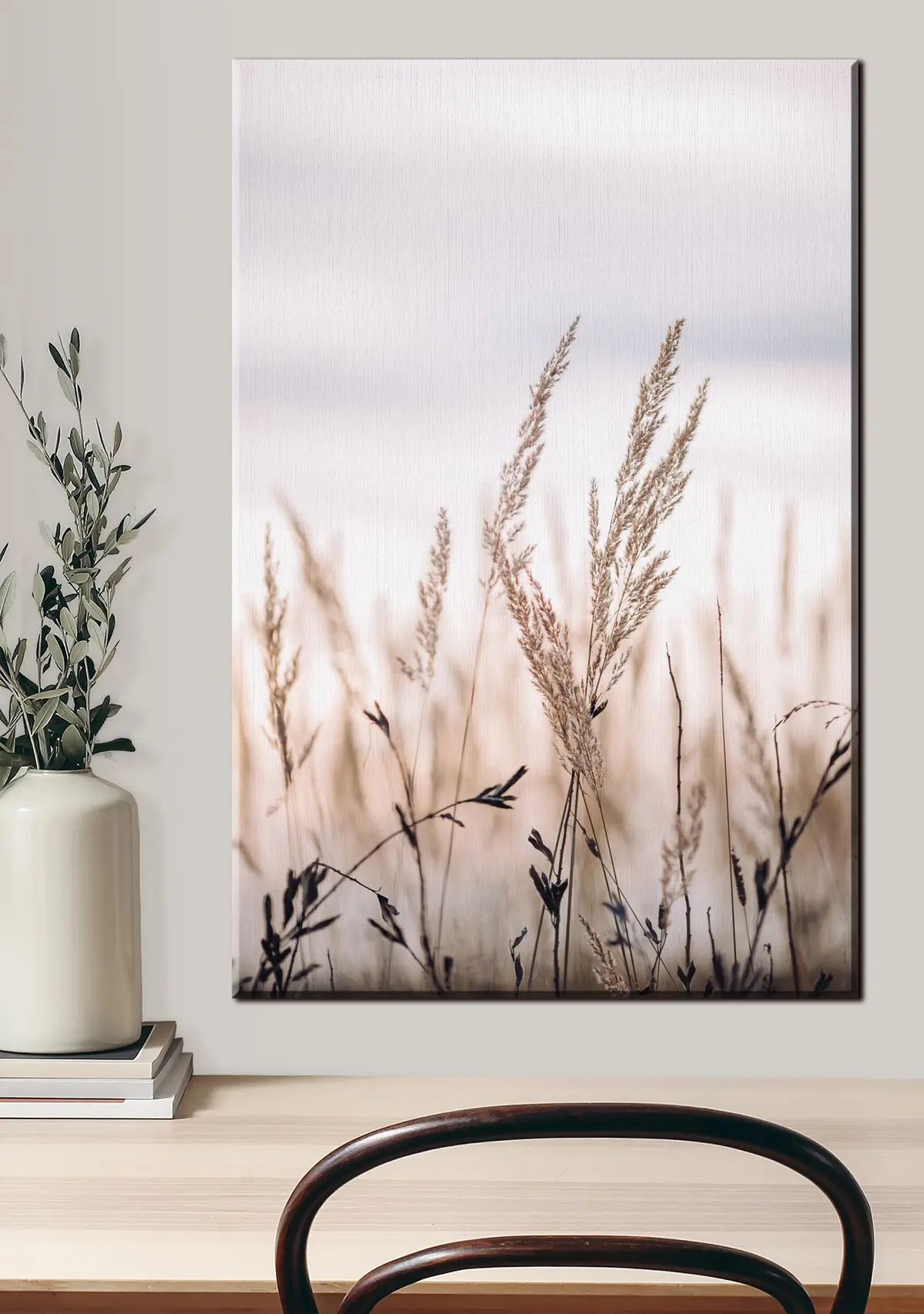 Wandbilder Pflanze, Himmel und Holz s33070