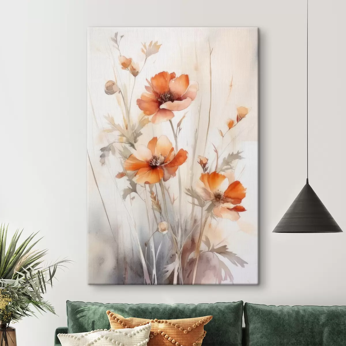 Wandbilder Blume, Pflanze und Zweig s33649