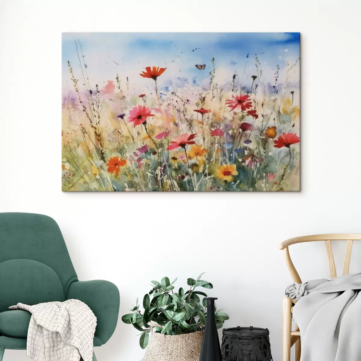 Wandbilder Blume, Himmel und Pflanze s33668