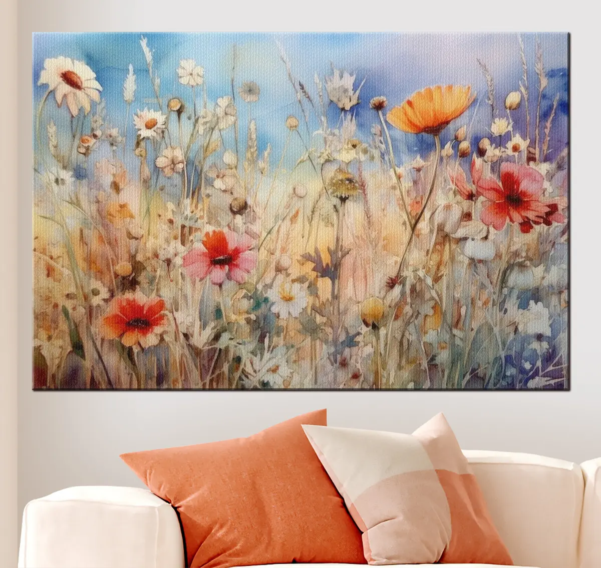 Wandbilder Blume, Wolke und Himmel s33669