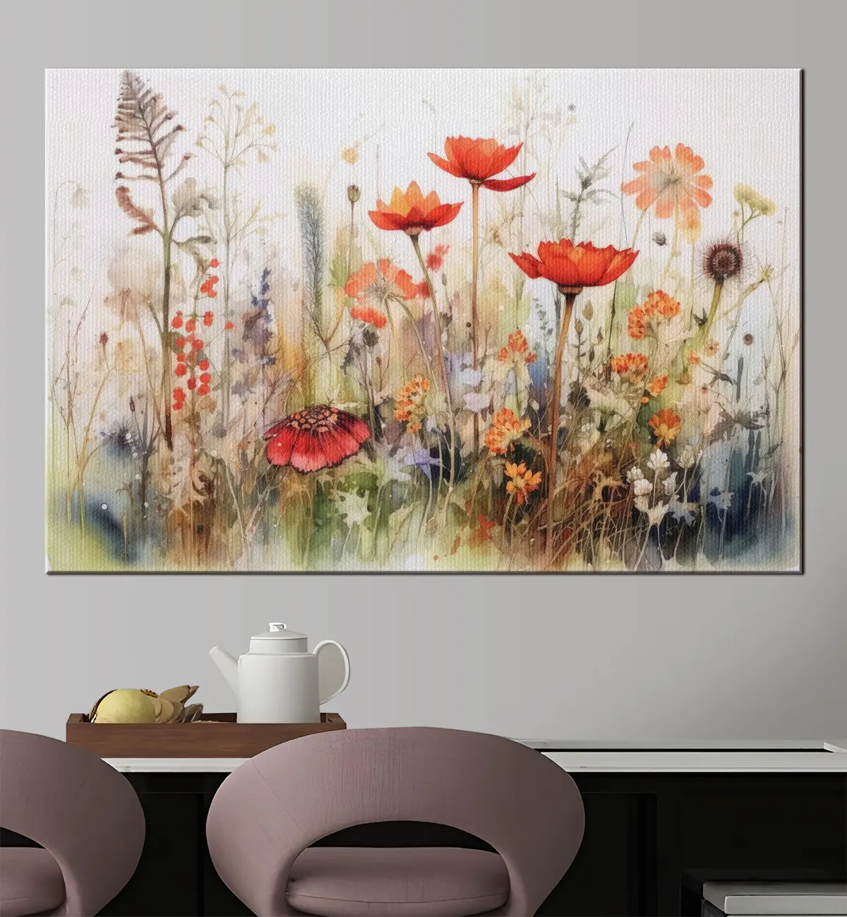 Wandbilder Blumen, Pflanzen und Farben s33675
