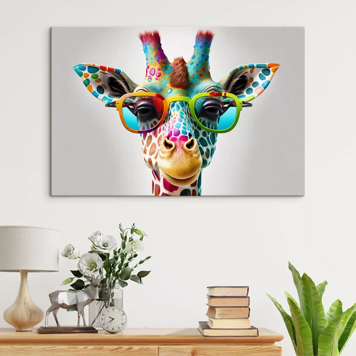 Wandbilder Kopf, Auge und Naturmaterial s33533