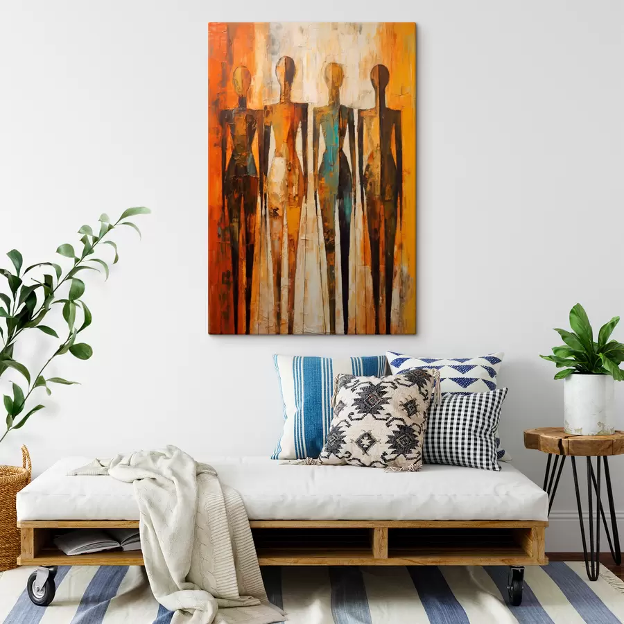 Wandbilder Farbe, Holz und Kunst s33852