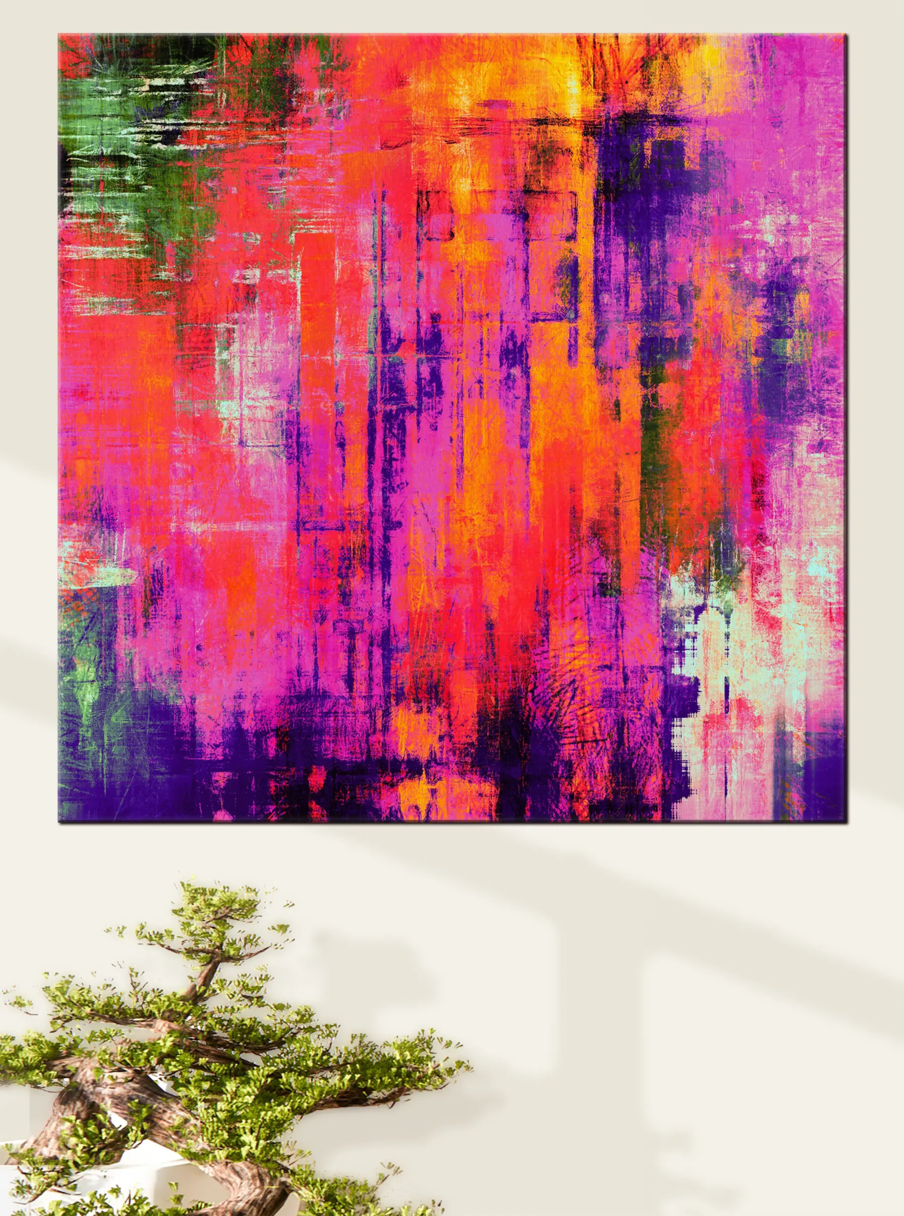 Fototapete Buntheit, Farbe und Kunstfarbe s34054