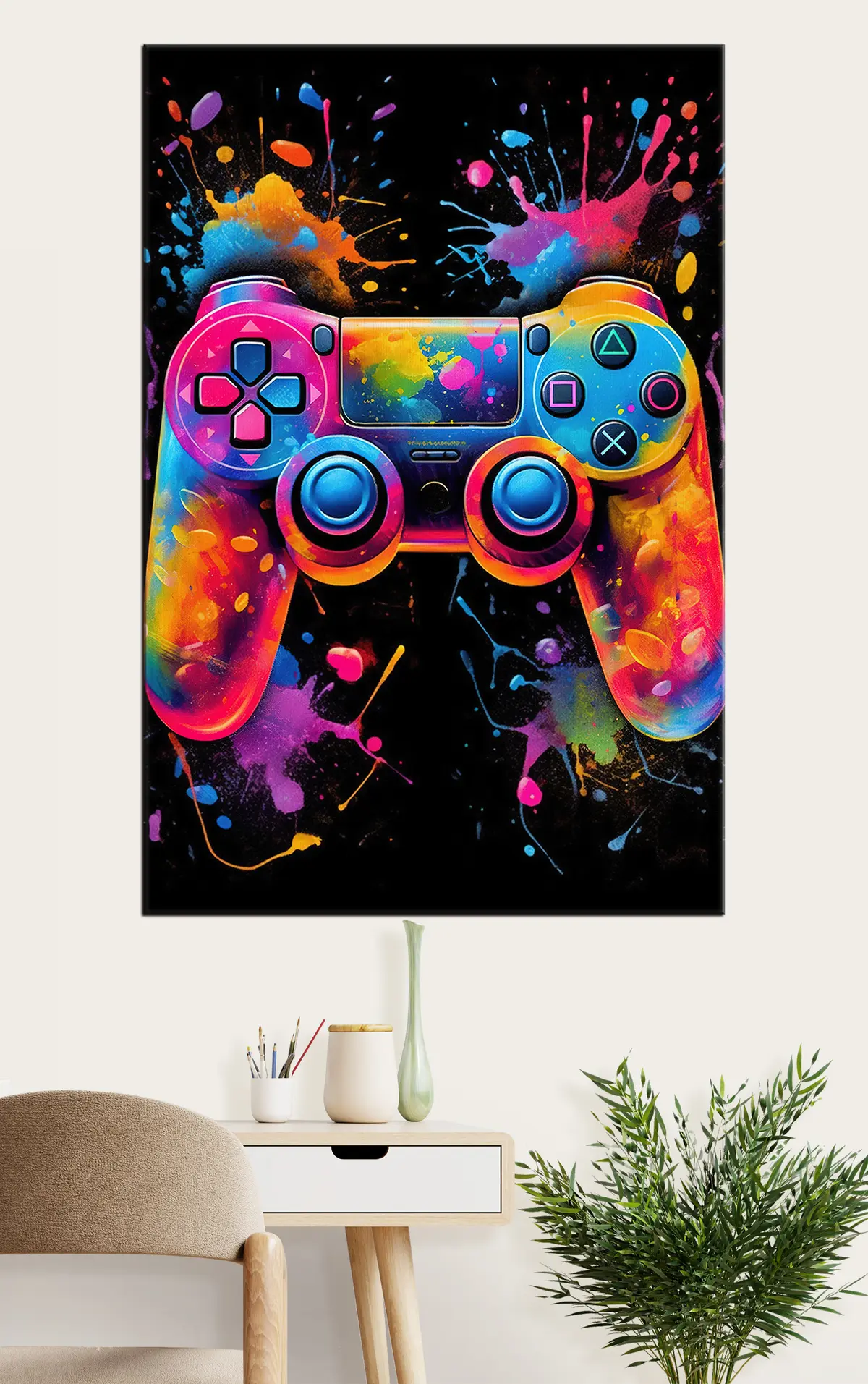 Wandbilder Organismus, Farbe und Schrift s34260