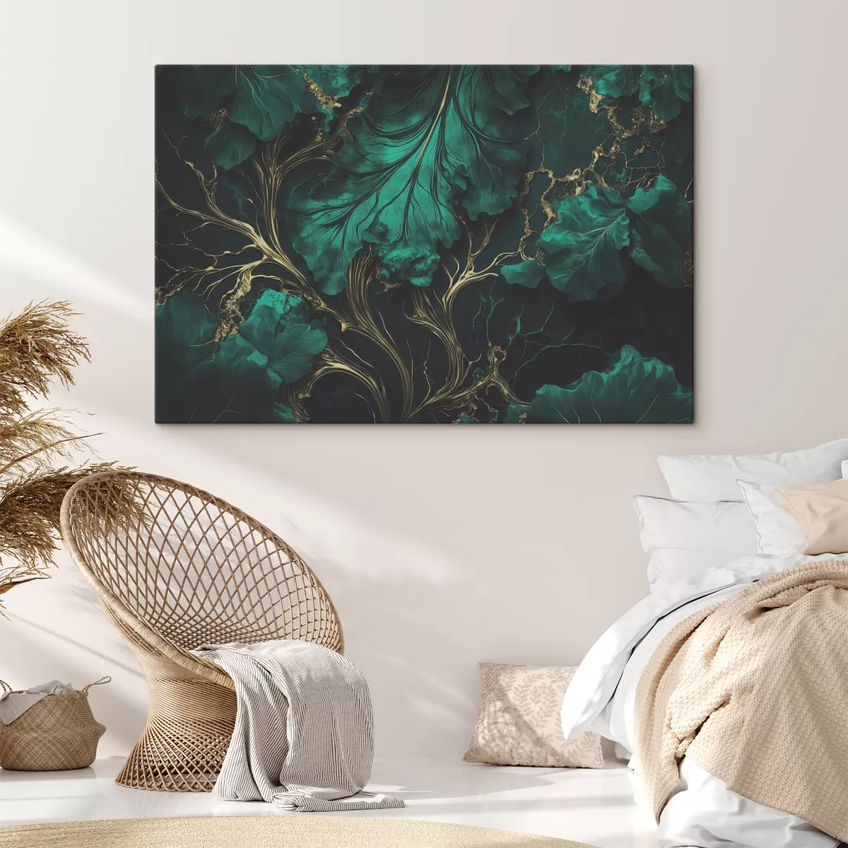 Wandbilder Emerald Green Painting s34486