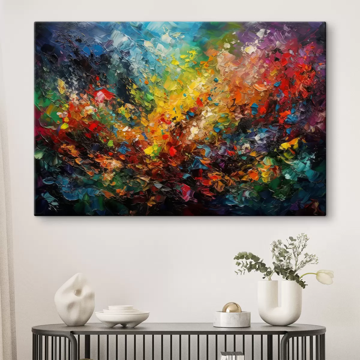 Wandbilder Kunstfarbe, Buntheit und Farbe s34451