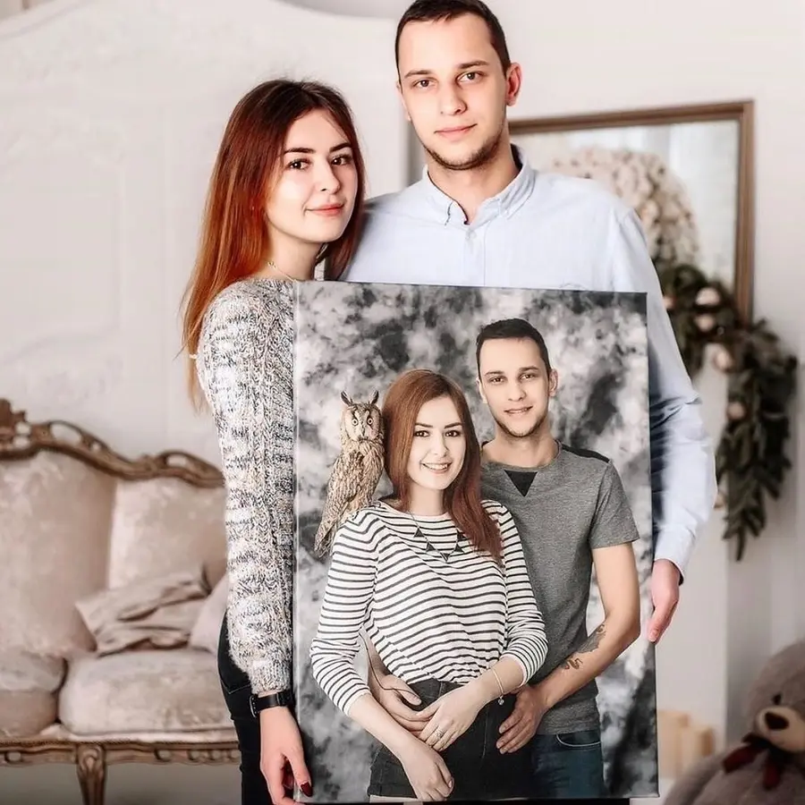 Wandbilder Gesicht, Lächeln und Frisur s34645