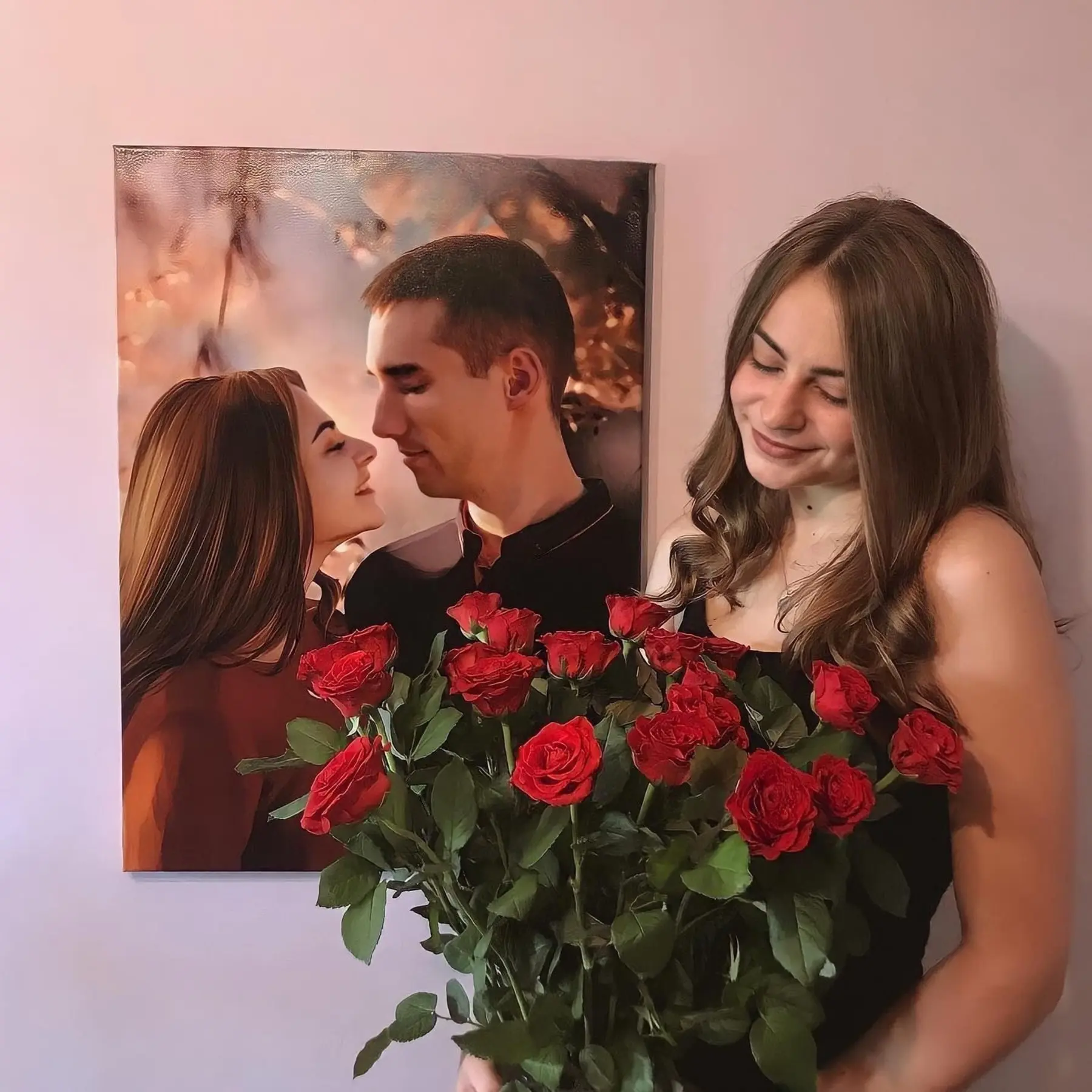 Wandbilder Blume, Pflanze und Lächeln s34655