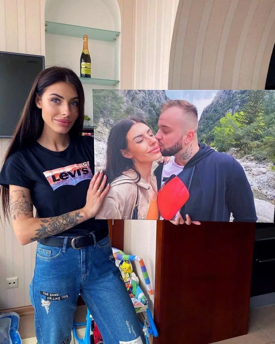 Wandbilder Jeans, Pflanze und Kuss s34656