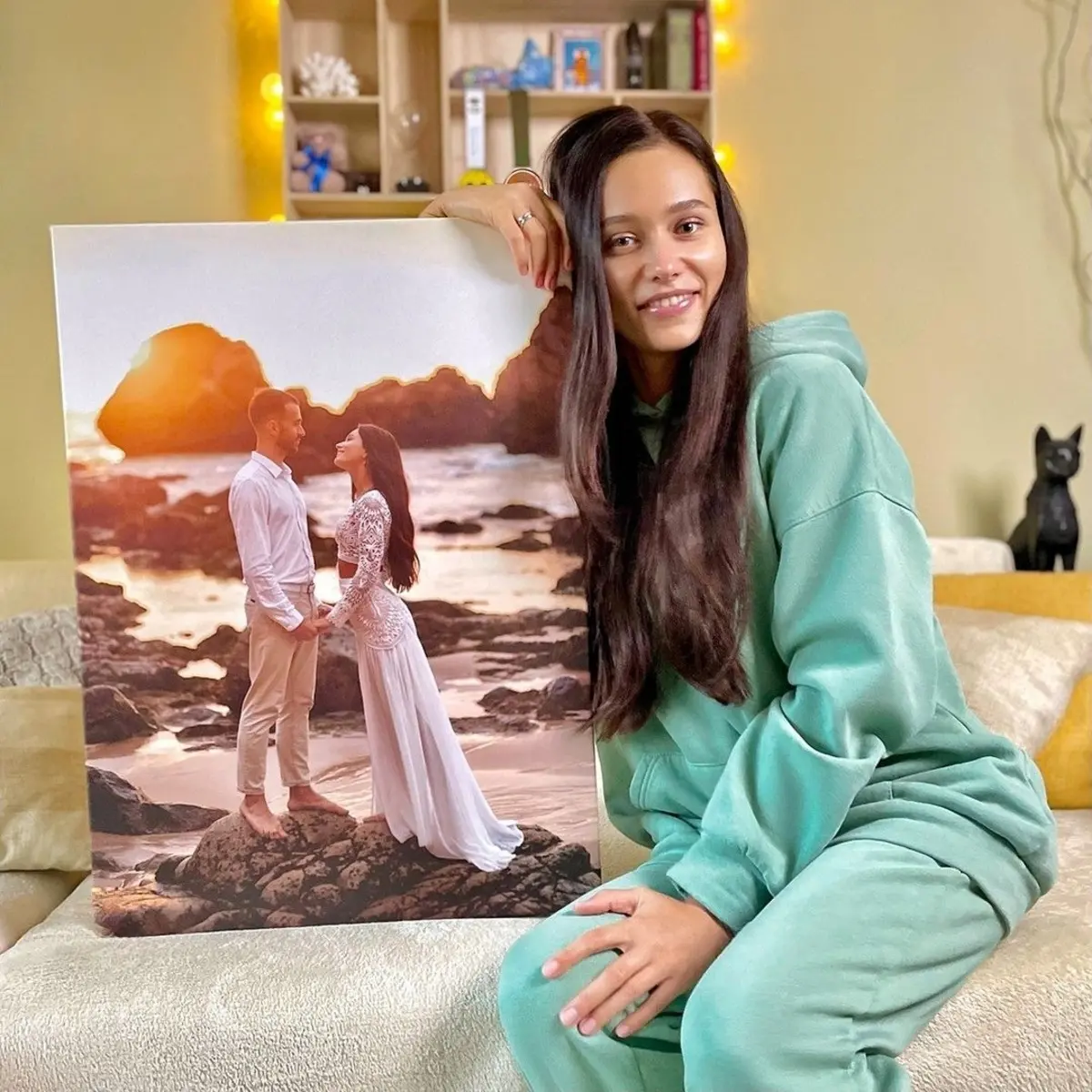 Wandbilder Lächeln, glücklich und Bilderrahmen s34657