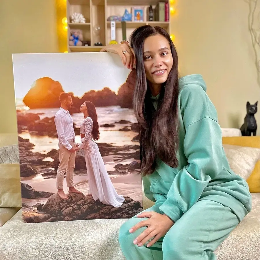 Wandbilder Lächeln, glücklich und Bilderrahmen s34657