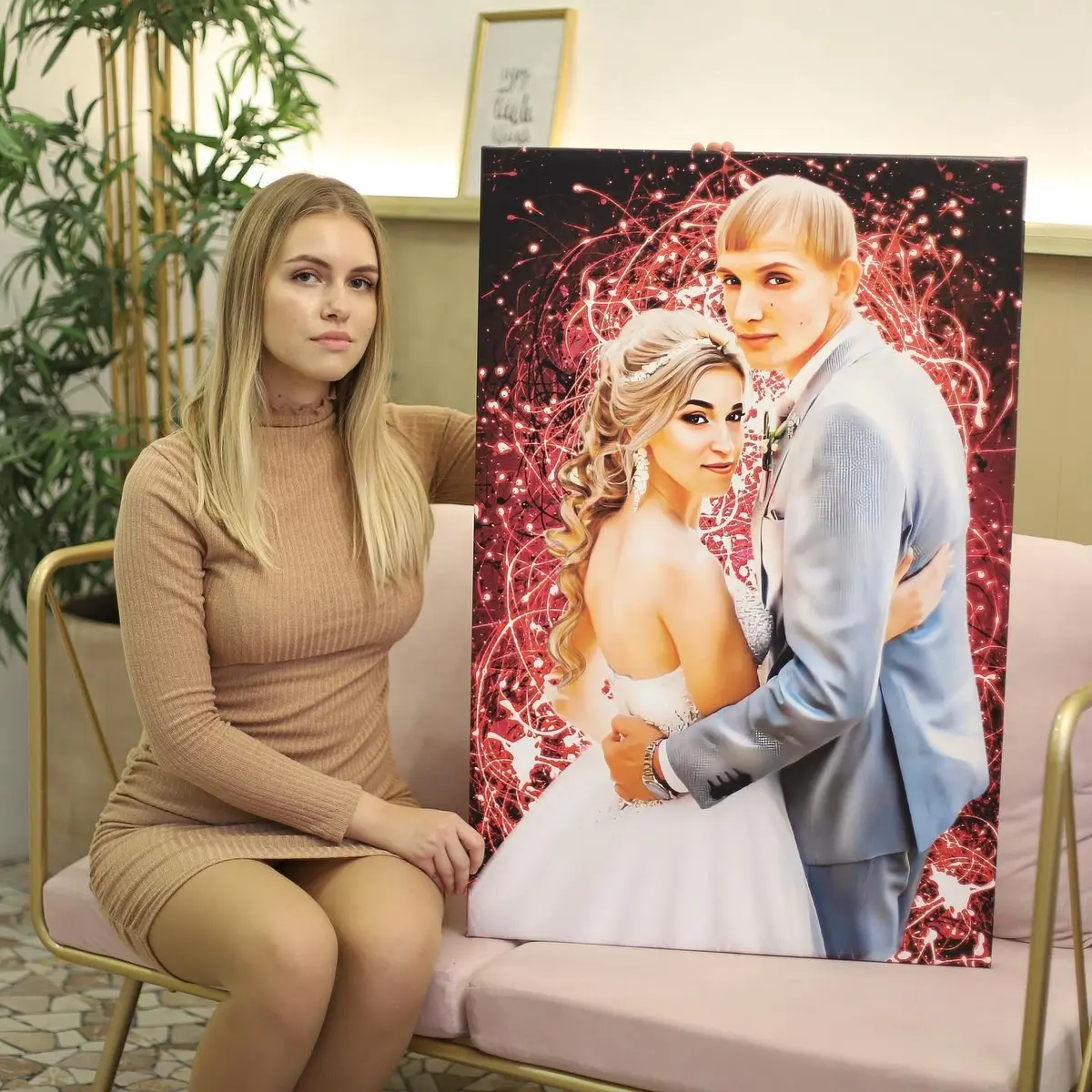 Wandbilder Pflanze, Glück und Kunst s34664