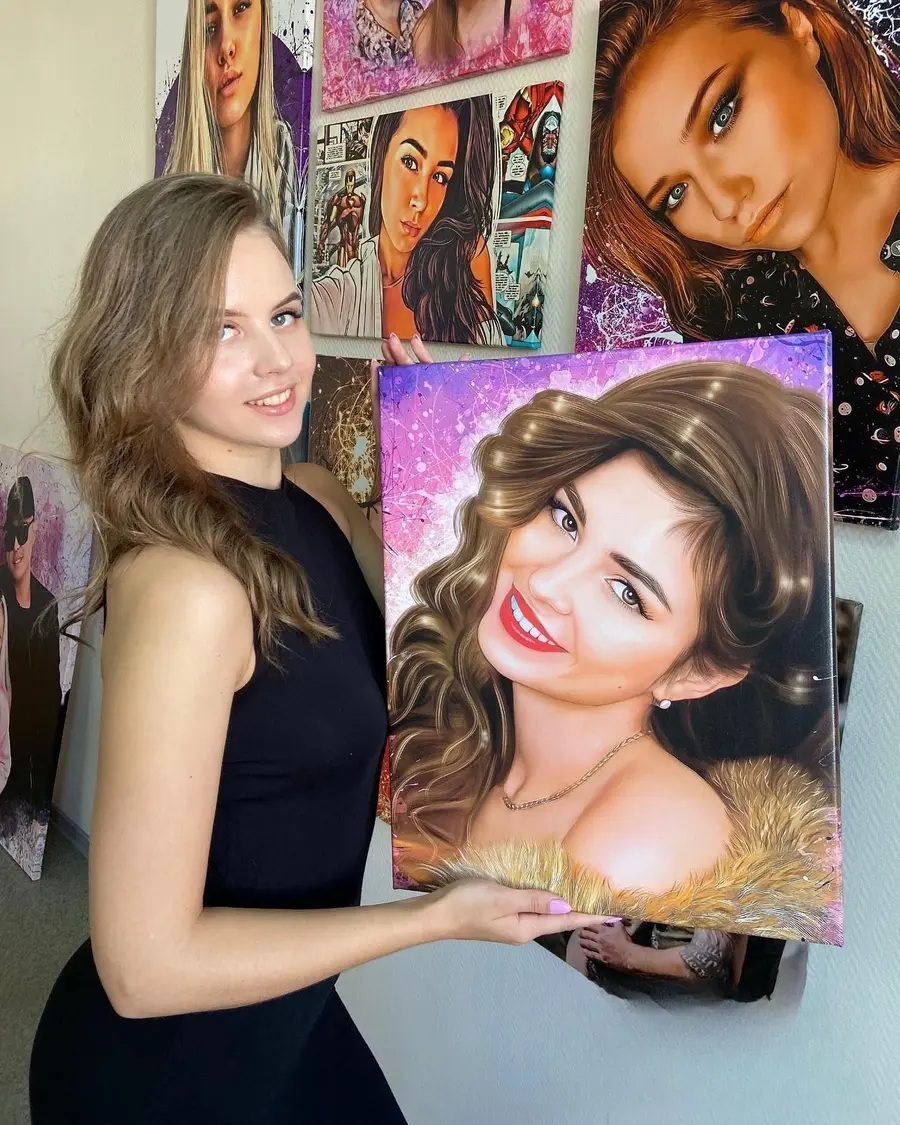 Wandbilder Haare, Haut und Lächeln s34665