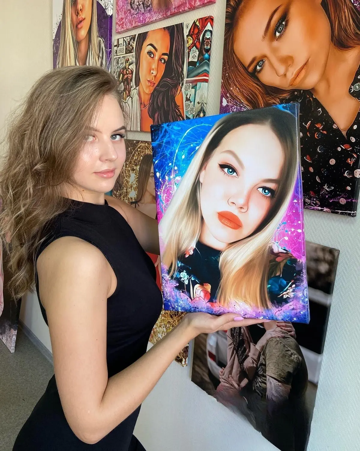 Wandbilder Haut, Arm und Auge s34667