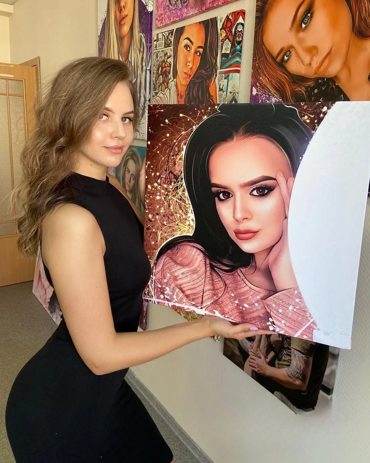 Wandbilder Haut, Lippen und Lippenstift s34668