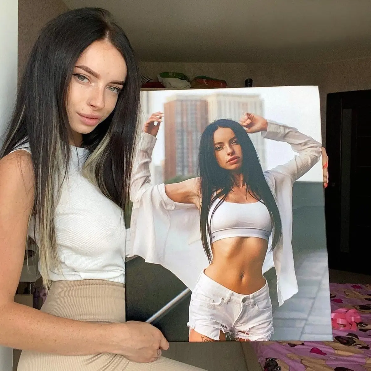 Wandbilder Schultern, Muskeln und Wimpern s34709