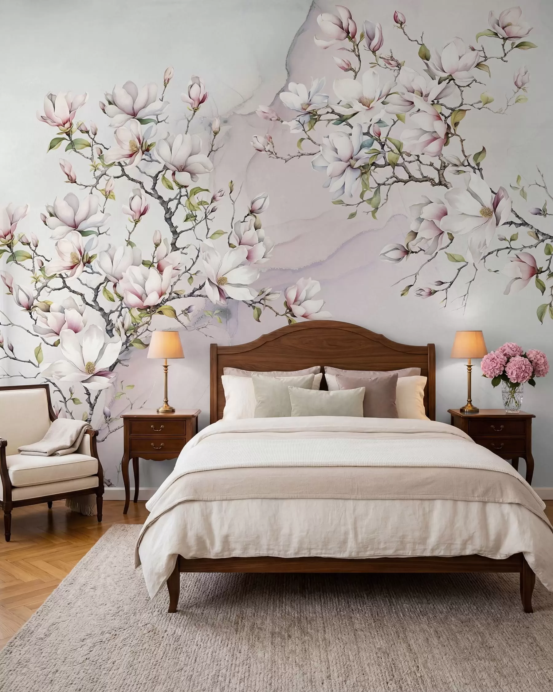 Fototapete Magnolie auf Marmor u96114