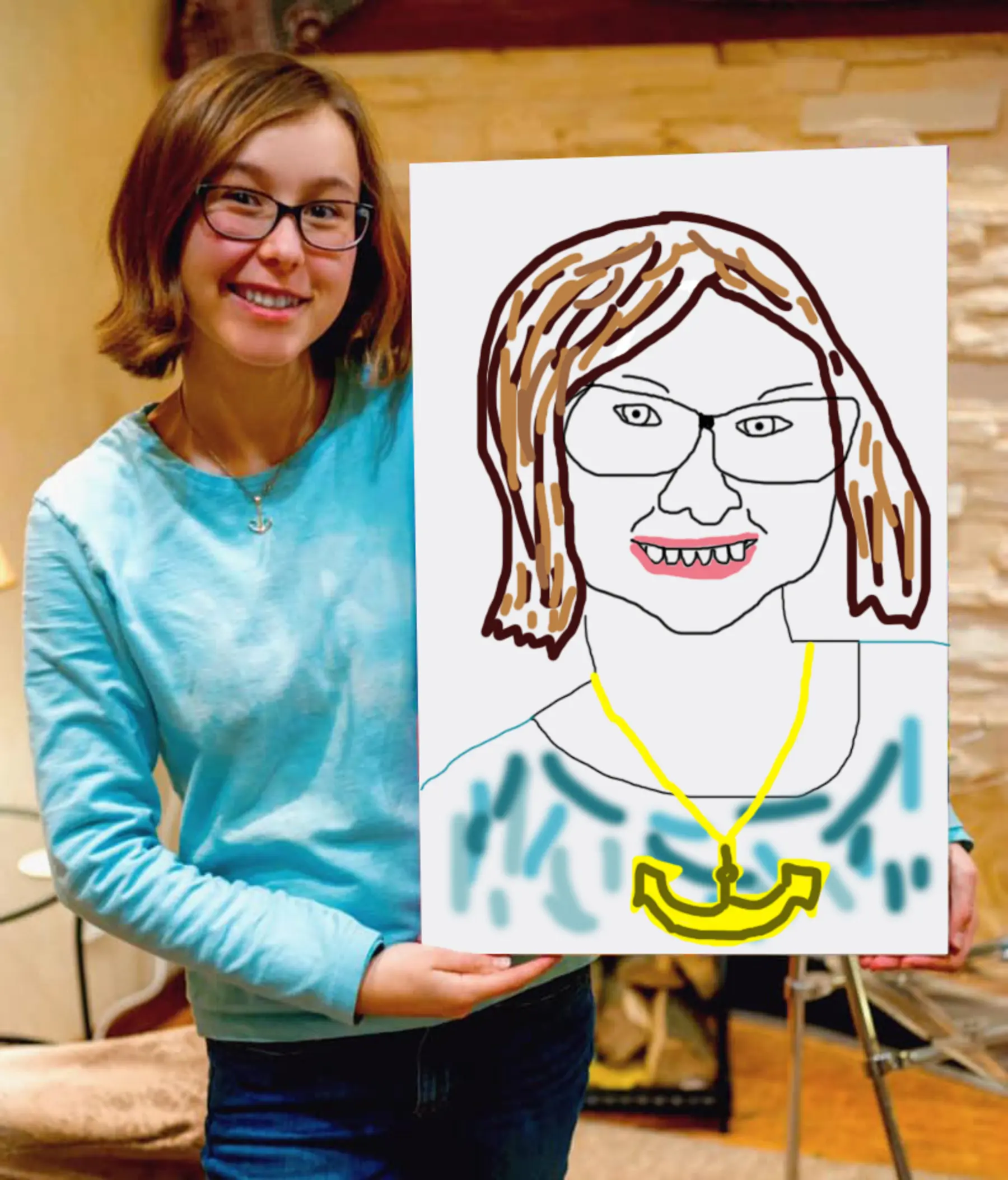 Wandbilder Brillen, Augenpflege und Lächeln s34836