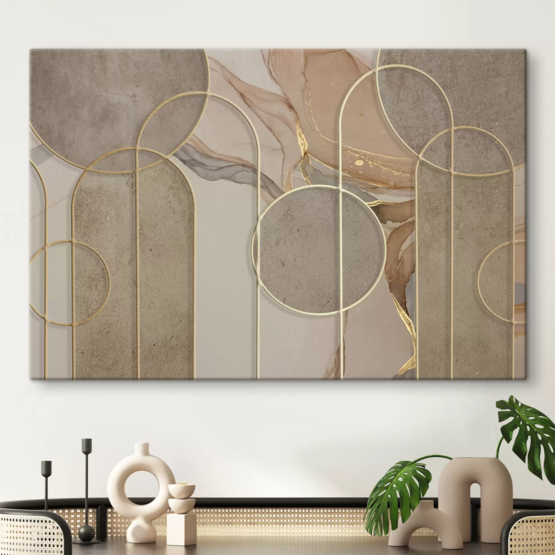 Wandbilder Holz, Kunst und Boden s34773