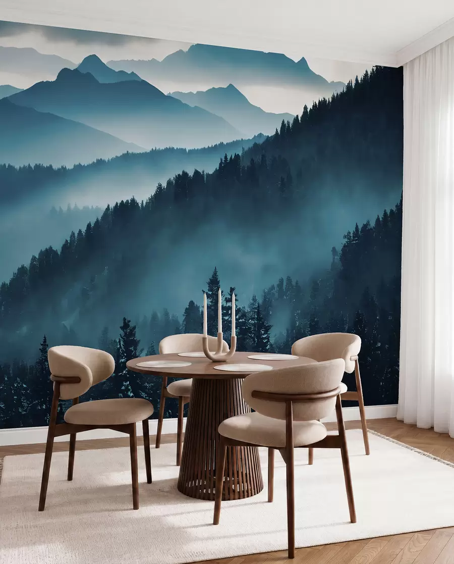Fototapete Berglandschaft blaue Welt u96041