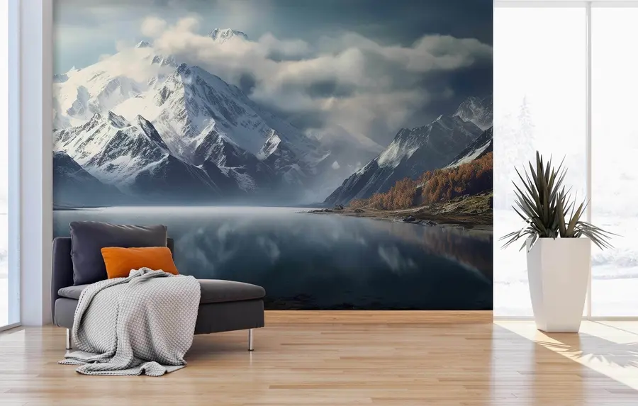 Fototapete Berglandschaft See u96043