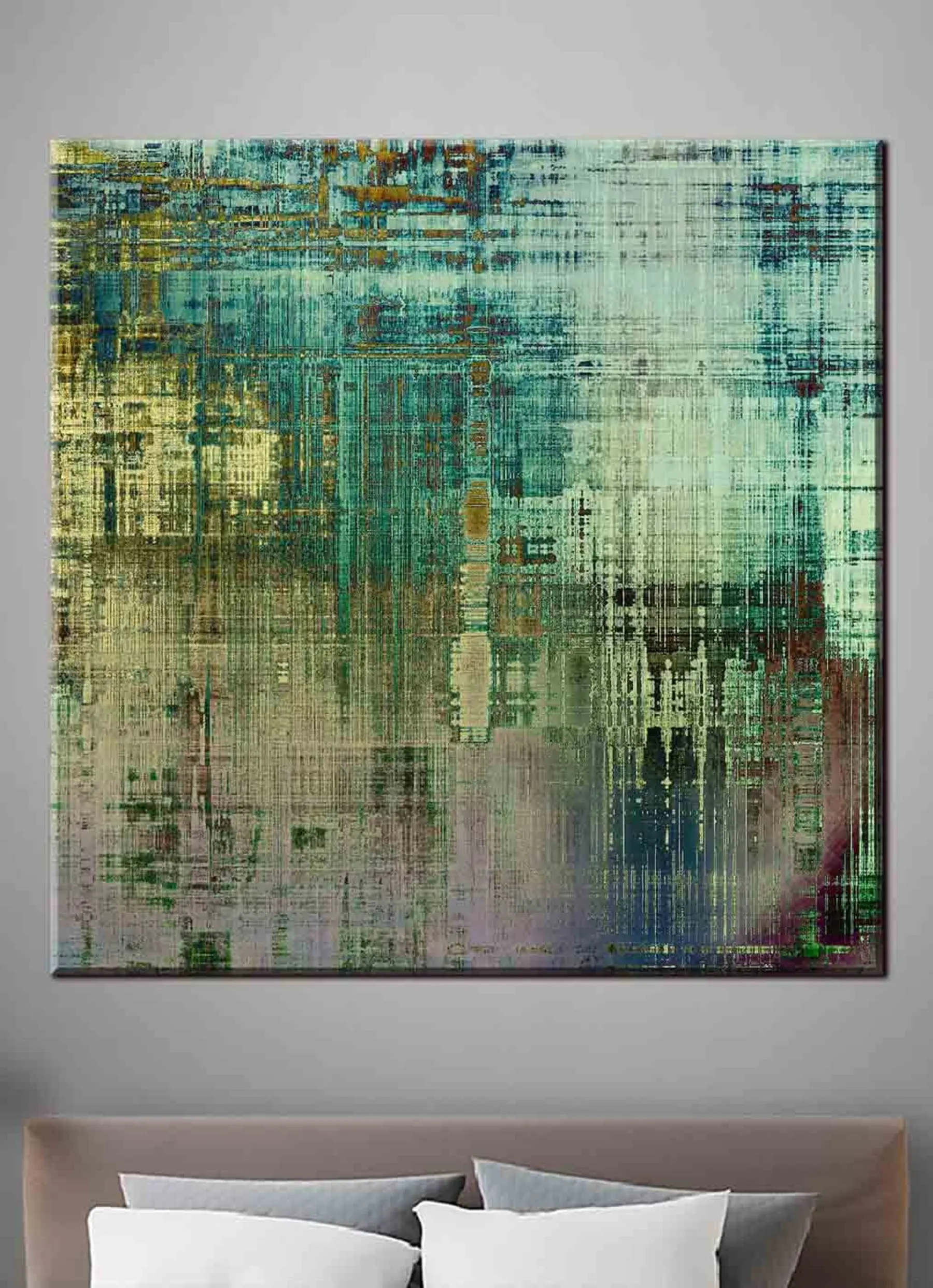 Wandbilder Azurblau, Aquamarin und Kunst s34626