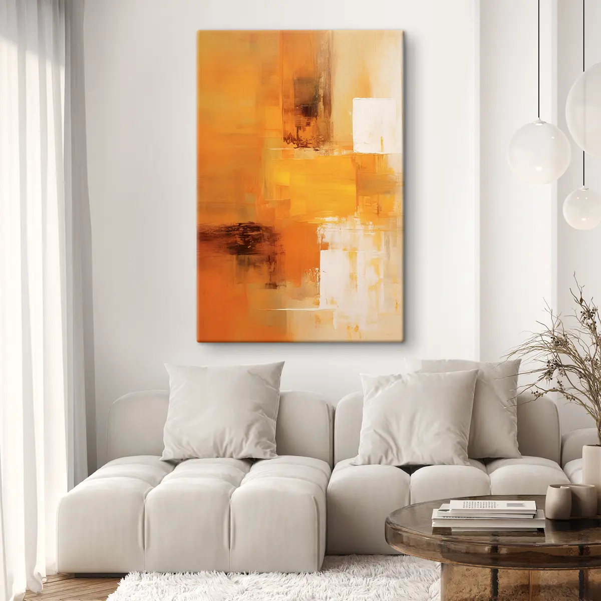 Wandbilder Braun, Bernstein und Farbe s35299