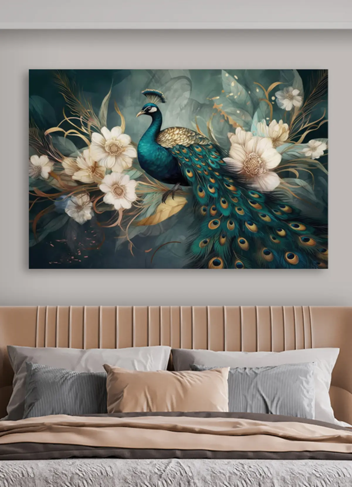 Wandbilder Vögel, Pfaue und Natur s34866