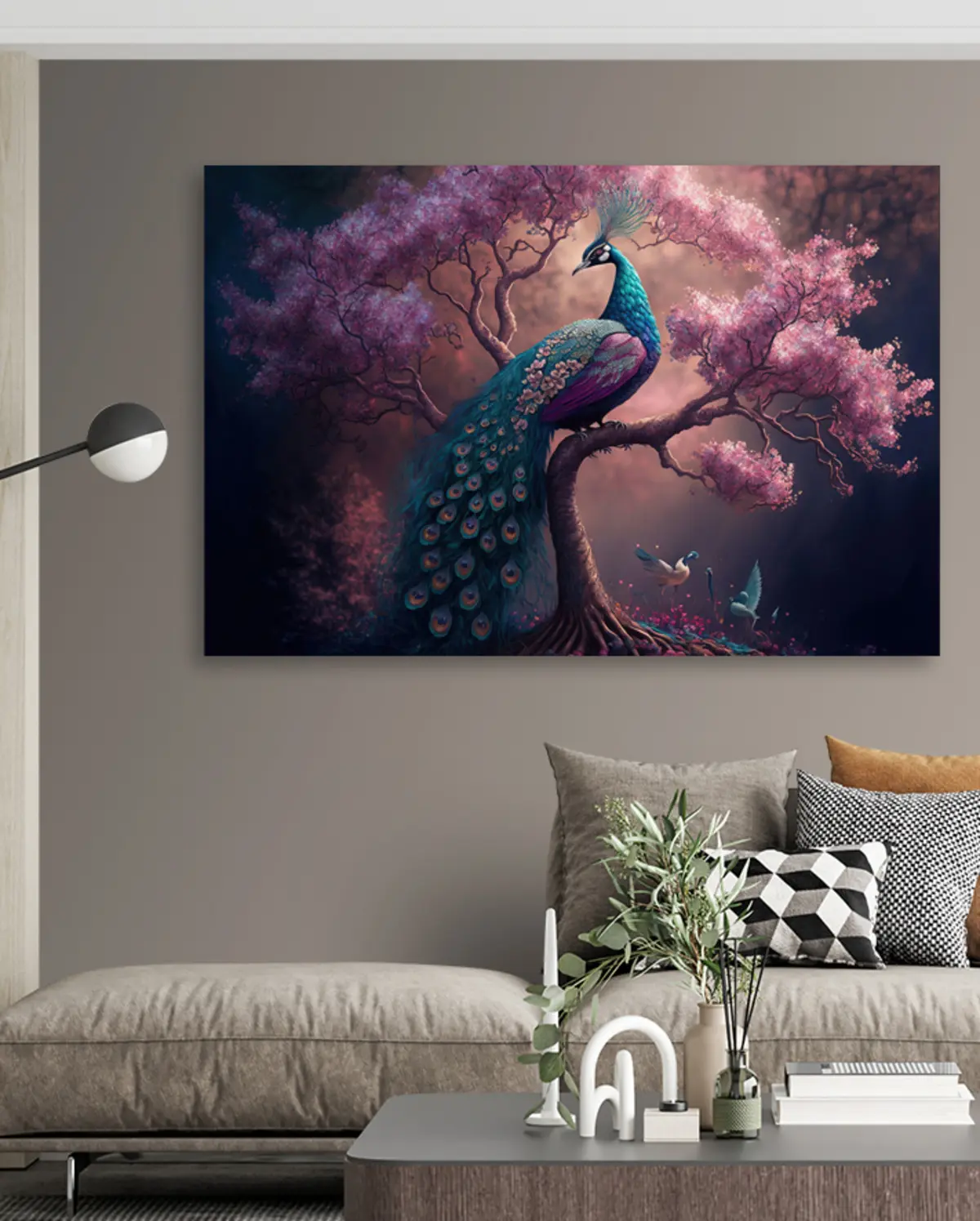 Wandbilder Vogel, Natur und Lila s34875