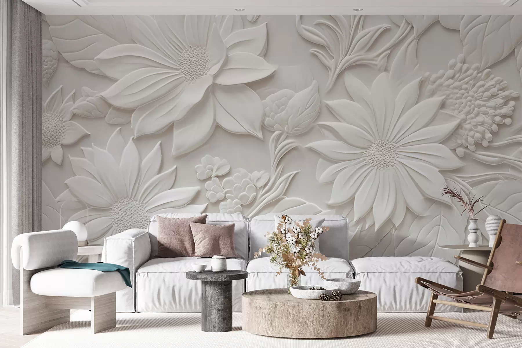 Fototapete 3-D-Blumen u96695