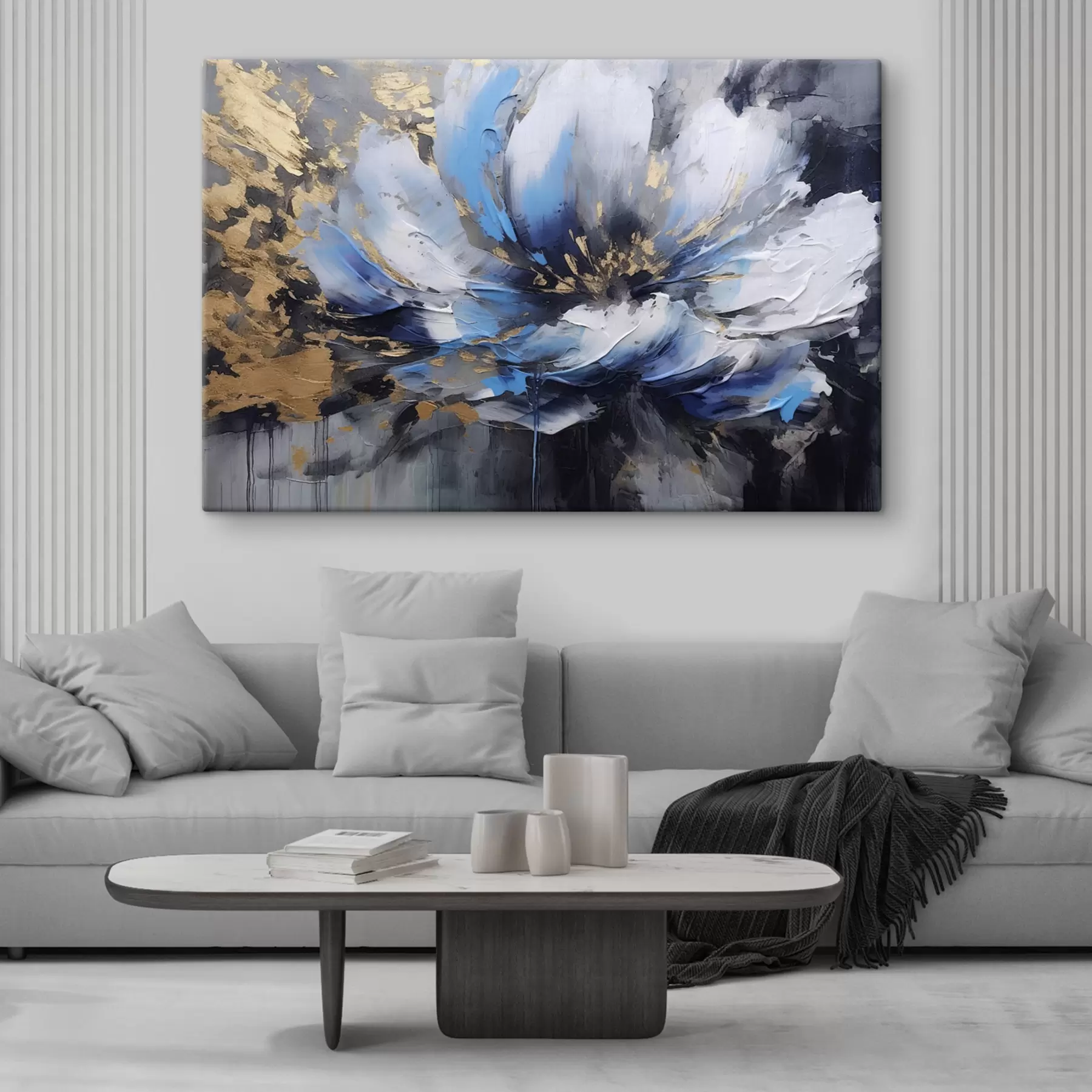 Fototapete Kunstfarbe, Pflanze und Farbe s35384