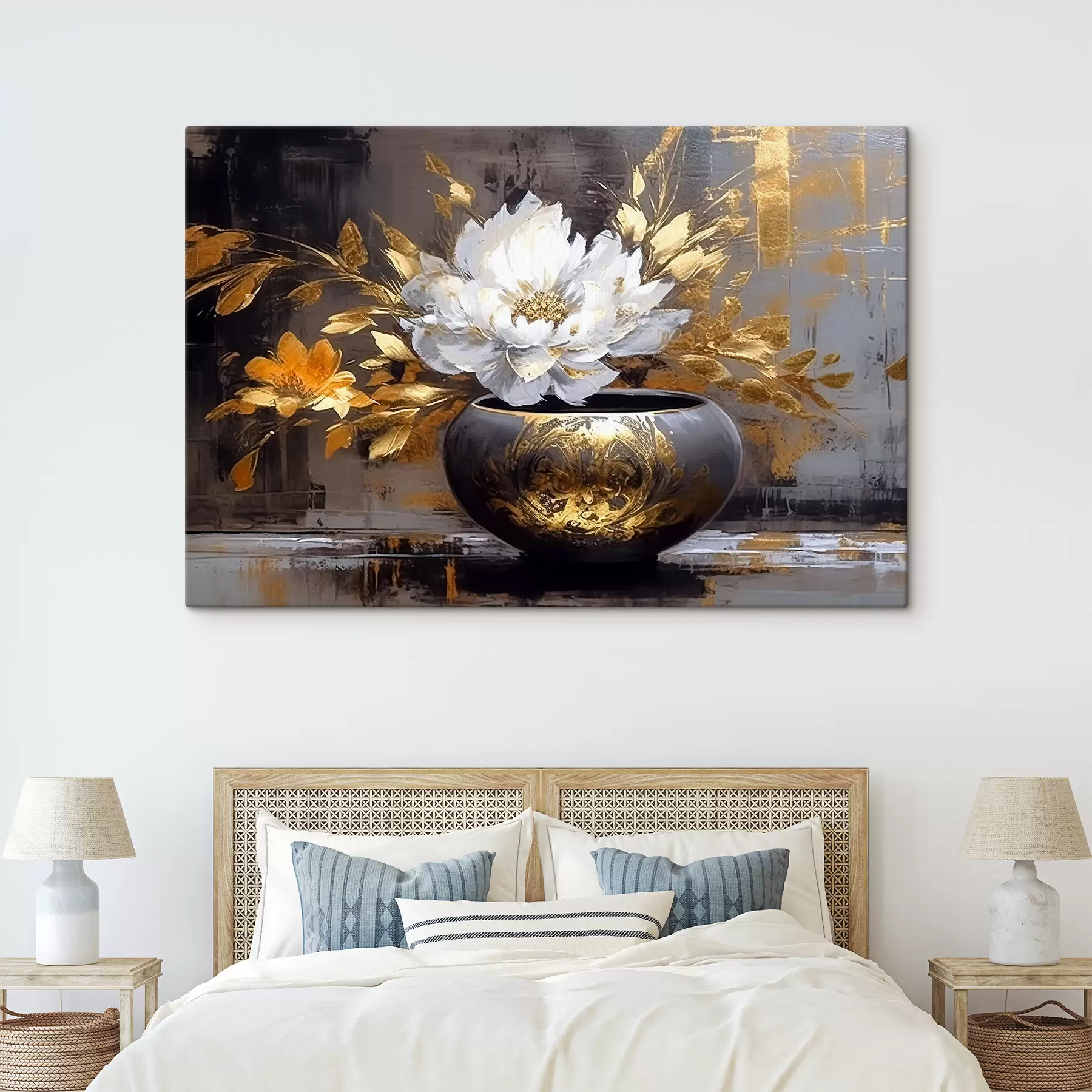 Wandbilder Blume, Pflanze und Blumentopf s35388