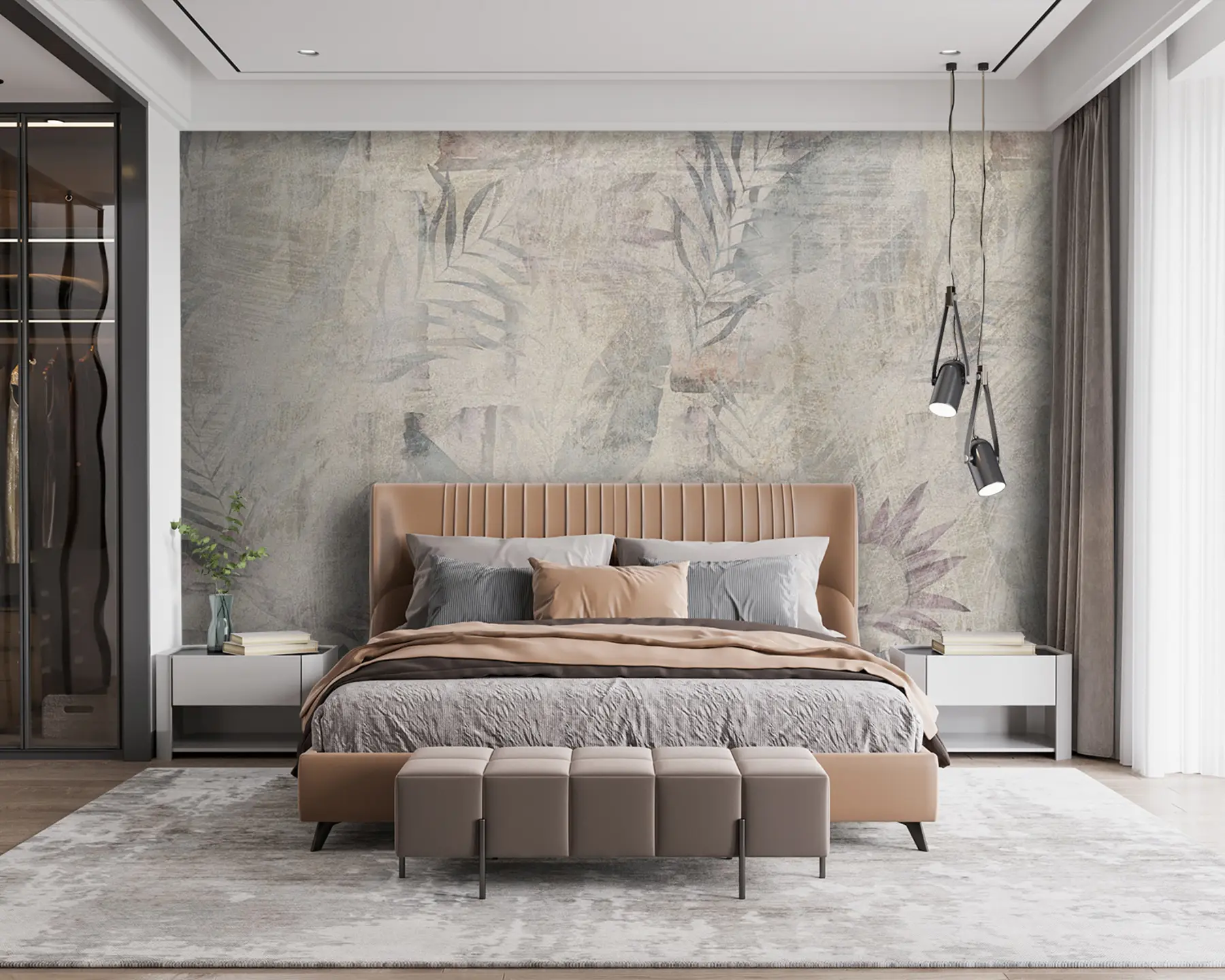 Fototapete Aquarell Tropen Loft u96807