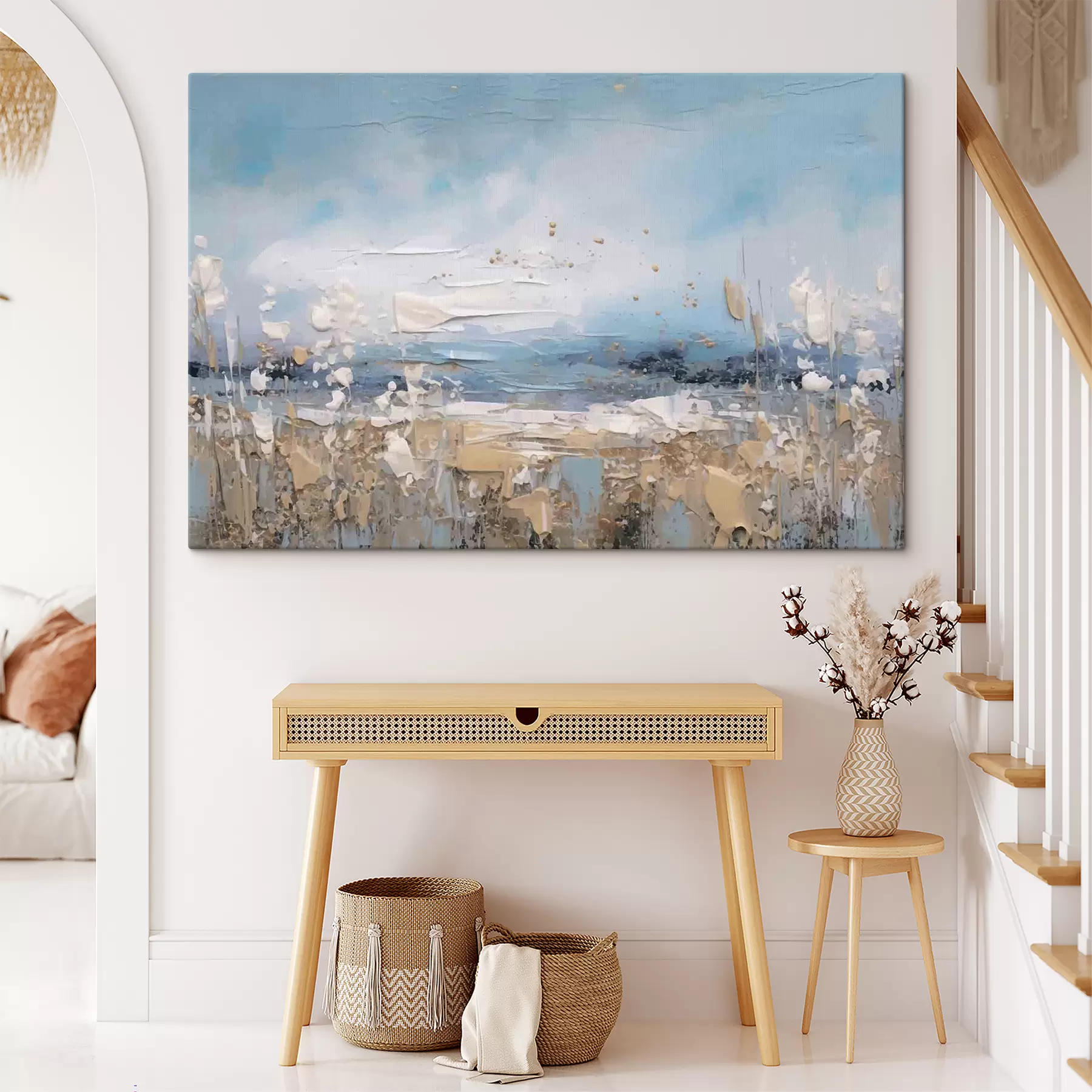 Wandbilder Wolke, Kunstfarbe und Farbe s35430