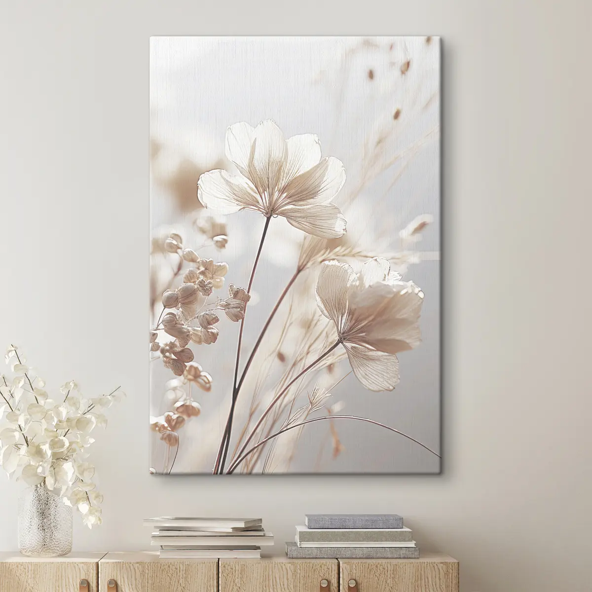 Wandbilder Zerbrechliche Trockenblumen s35603