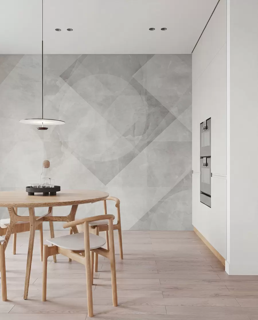 Fototapete Geometrische Abstraktion auf Marmorhintergrund in Pastellfarben u97269