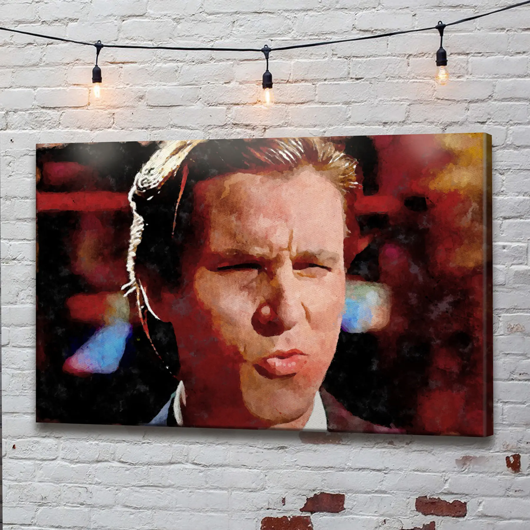 Fototapete Intensiver Ausdruck in lebendiger Kulisse s35747