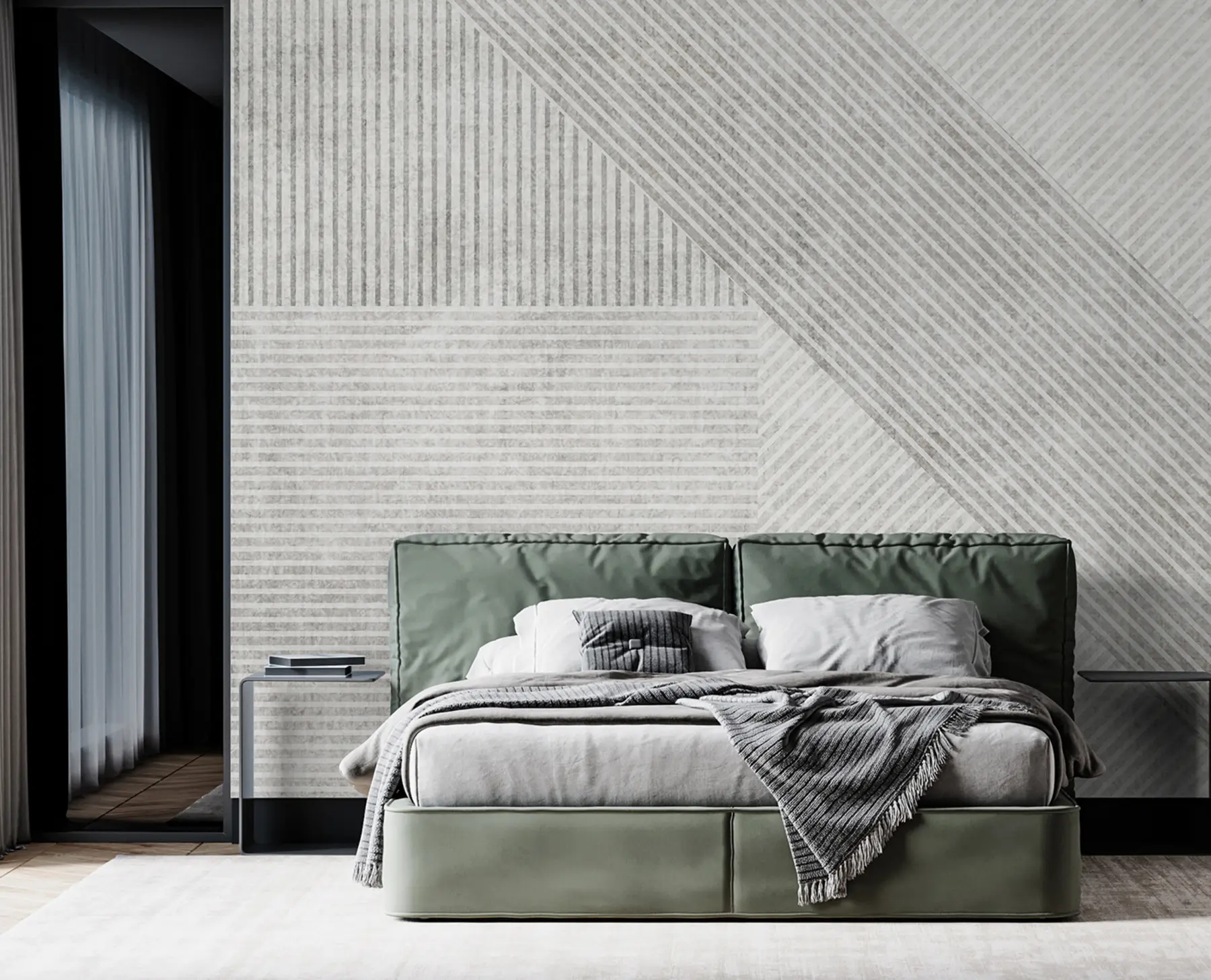 Fototapete Geometrische Vintage-Linien u96331